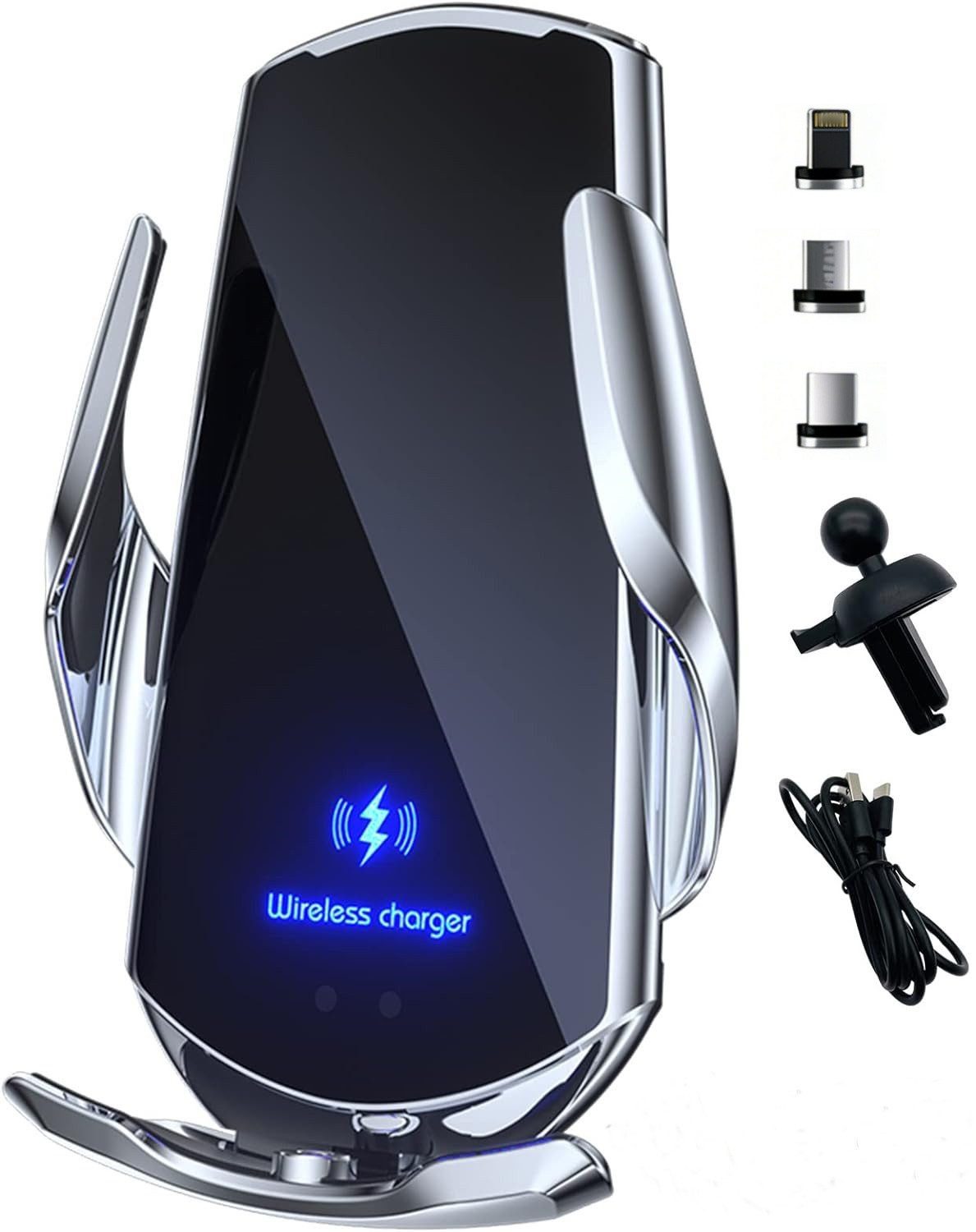 neue dawn Handy-Halterung Kabelloses Ladegerät Auto Handyhalterung Induktives für iPhone Samsung