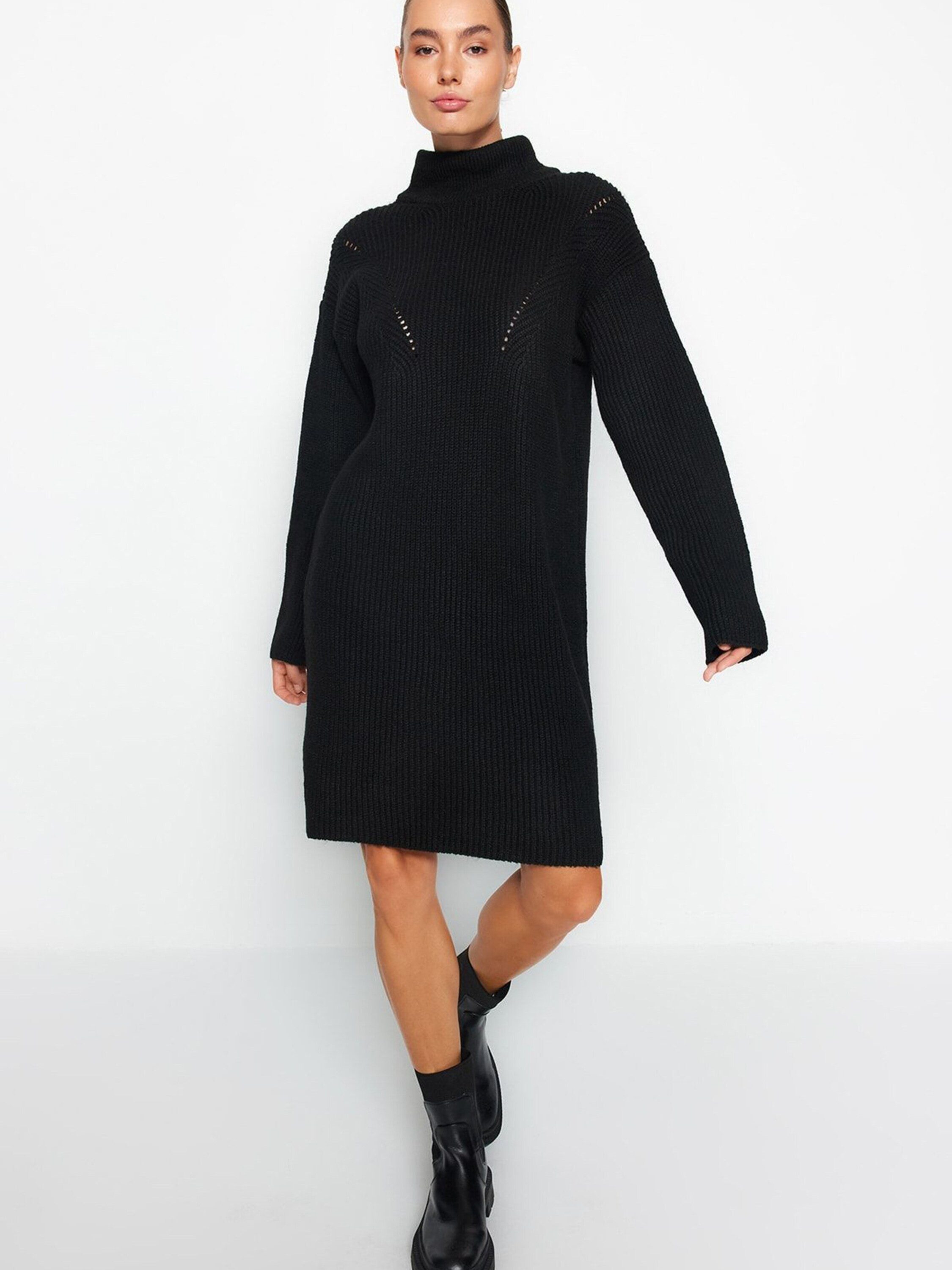 Trendyol Midikleid (1-tlg) Lochmuster günstig online kaufen