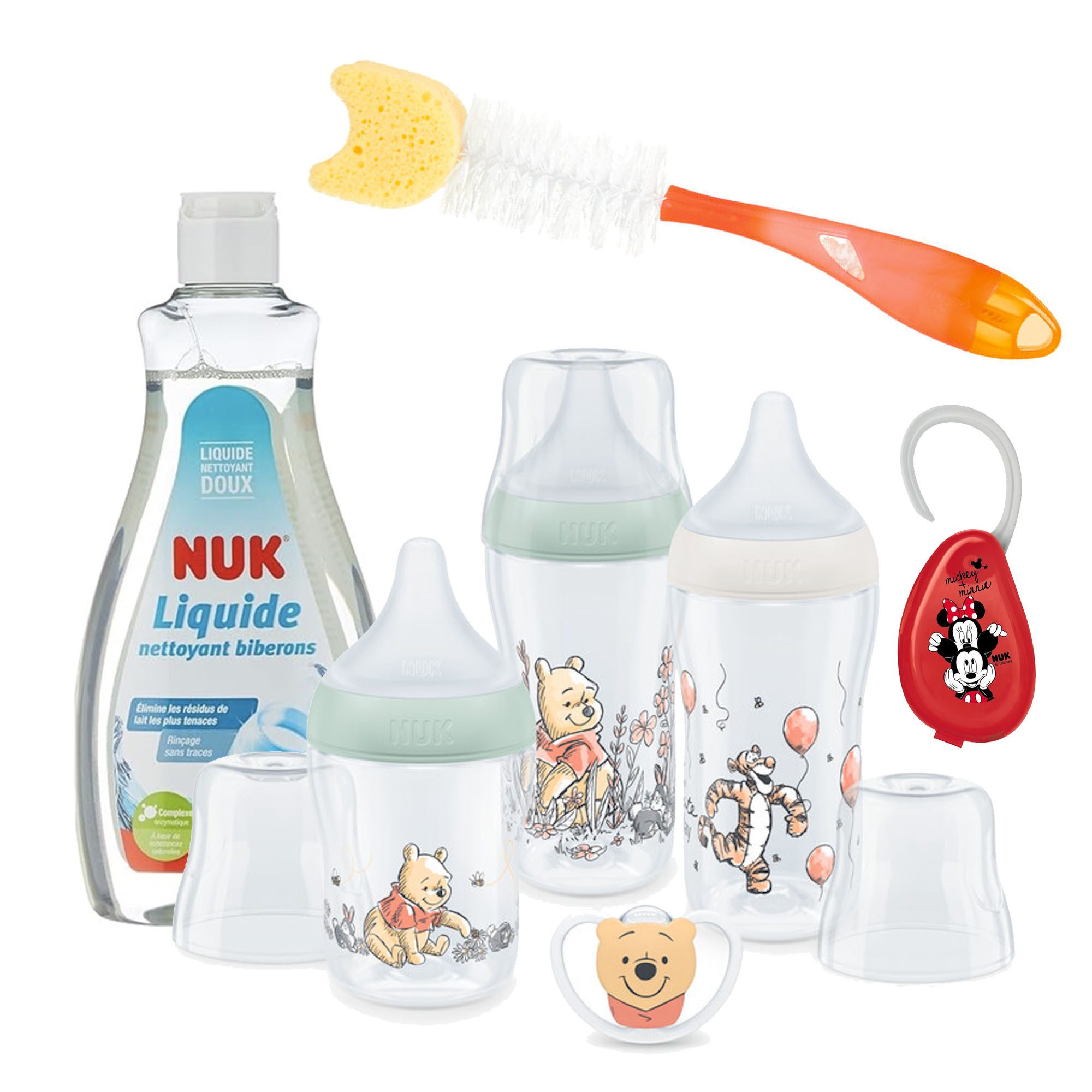 Babyflasche NUK Perfect Match Babyflaschenset mit Schnuller 0+ Geschenkset