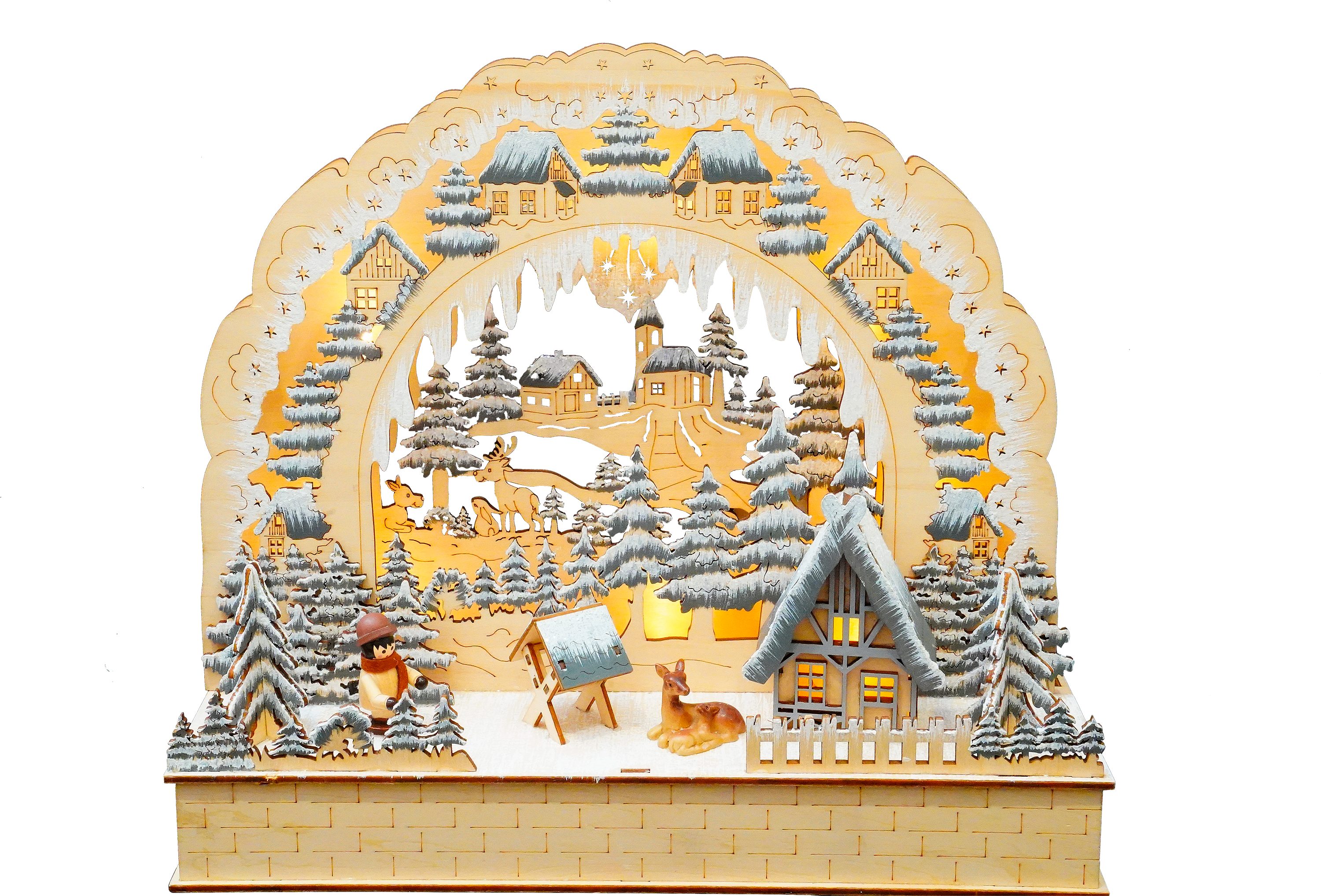 Myflair Möbel & Accessoires LED Schwibbogen, LED-Beleuchtung, batteriebetrieben