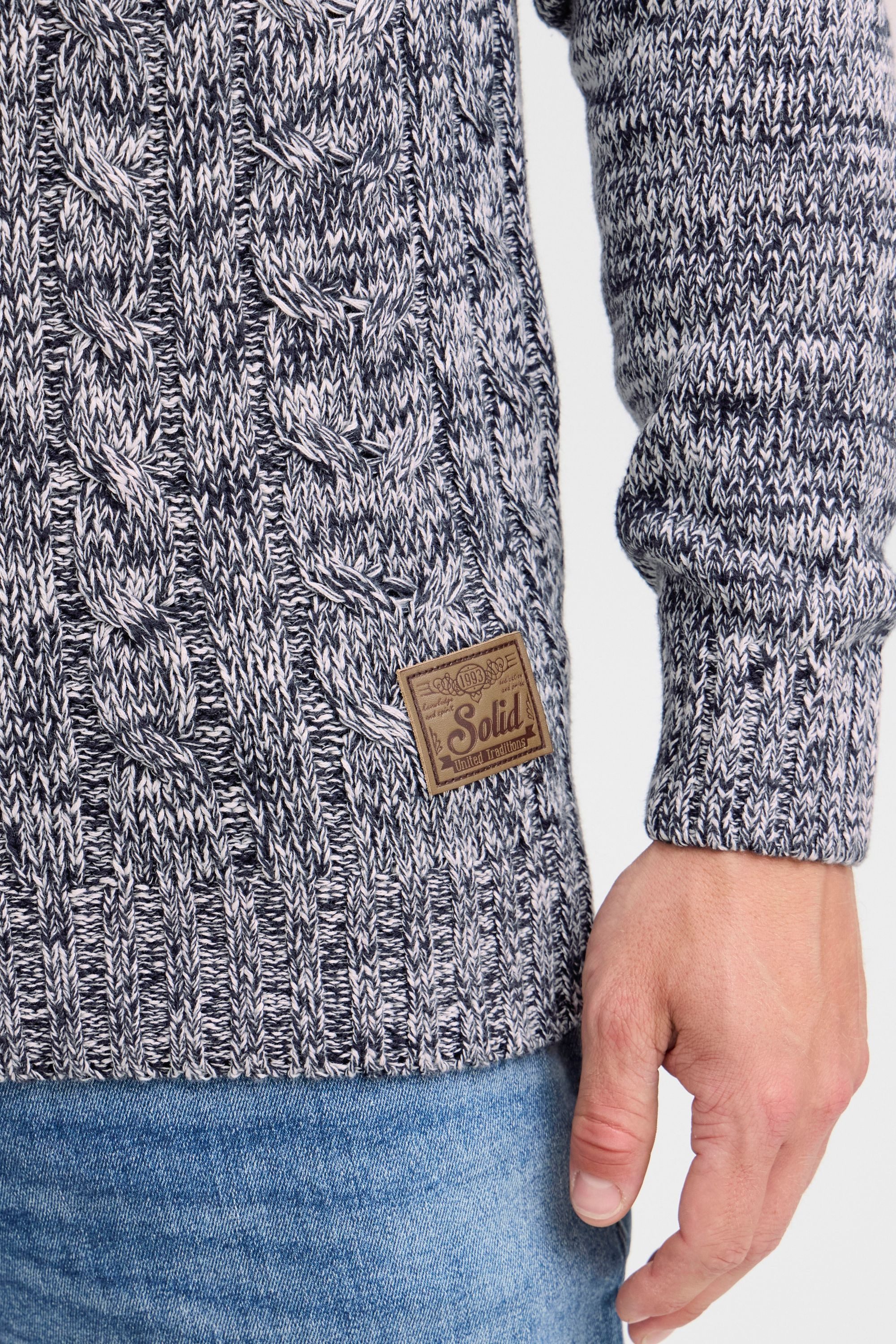 !Solid Strickpullover SDPhilemon Strickpulli mit Zopfstrickmuster