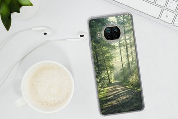 MuchoWow Handyhülle Wald - Weg - Sonne - Bäume - Grün - Natur, Phone Case, Handyhülle Xiaomi Mi 10T Lite, Silikon, Schutzhülle