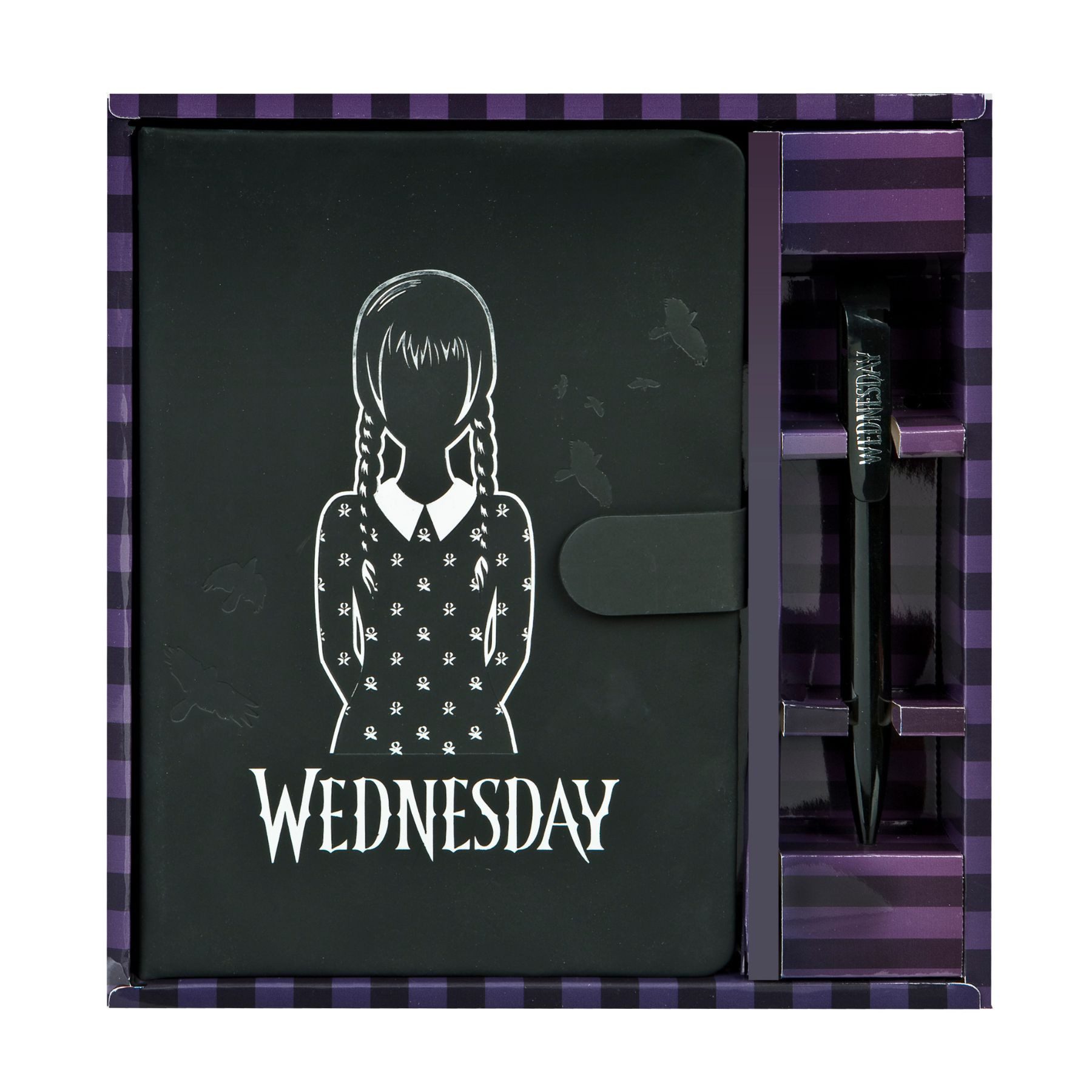 Wednesday Notizheft Notizbuch schwarz Schreibbuch Journal A5 ähnliches Format