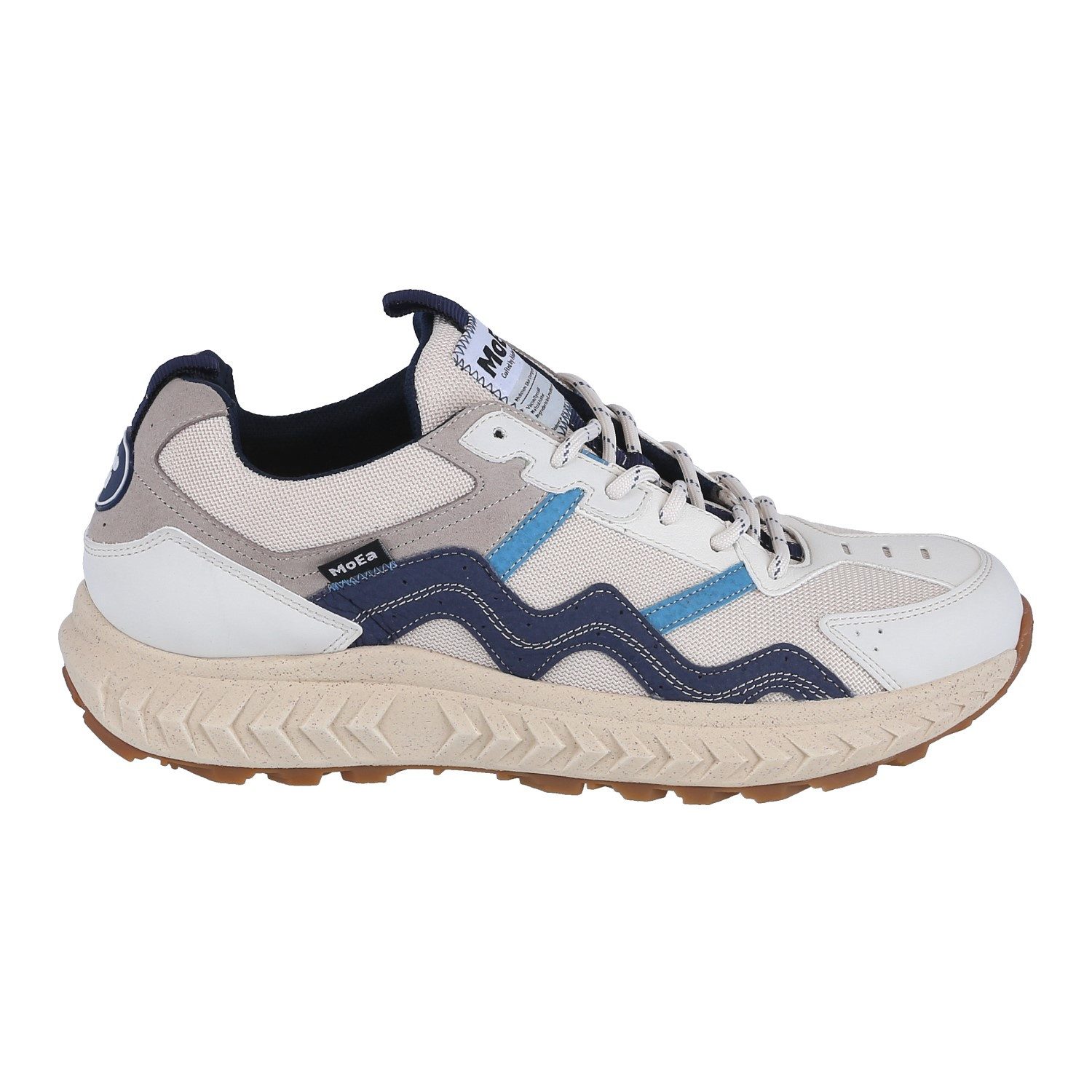 Moea Gen7 - Mushroom - weiss/blau/grau Herren Sneaker – Bild 2 von 5