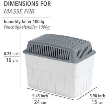 WENKO Luftentfeuchter Feuchtigkeitskiller, für 80 m³ Räume, 2 x 1 kg