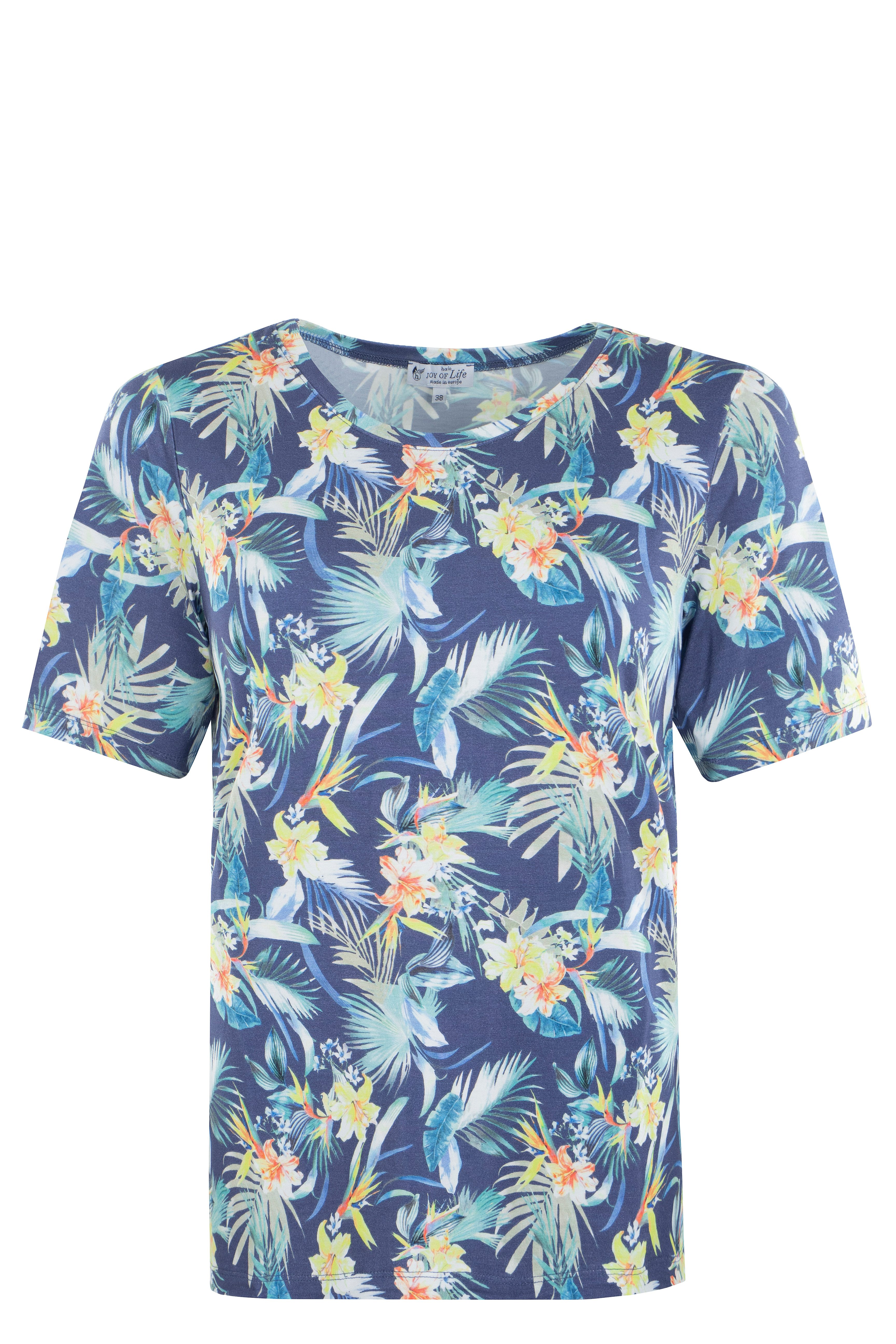 Hajo Blusenshirt Damen Shirt Tropic-Print