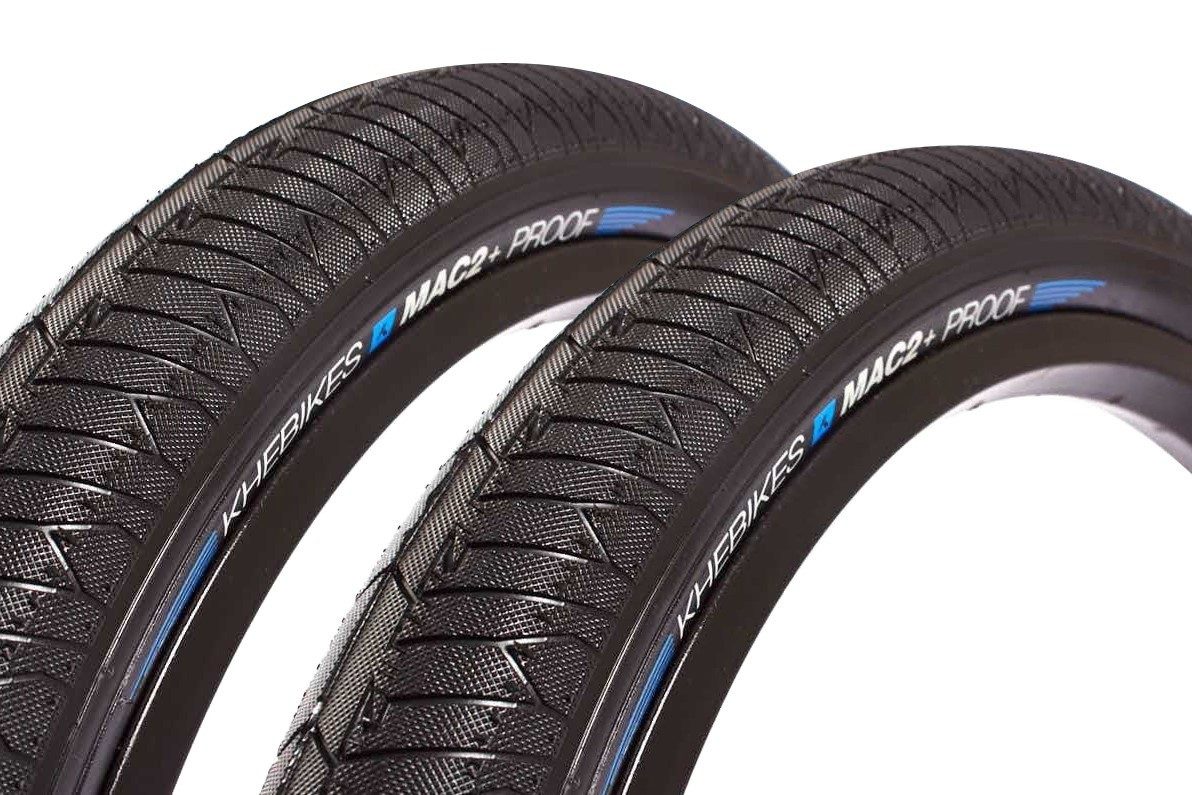 KHEbikes Fahrradreifen BMX Reifen Set KHE MAC2+ PROOF 20 Zoll x 2,30 Pannenschutz, BMX Reifen PARK/STREET 20"x 2,30" Reifen