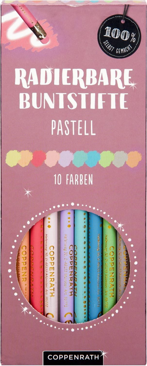 Coppenrath Filzstift Radierbare Buntstifte Pastell