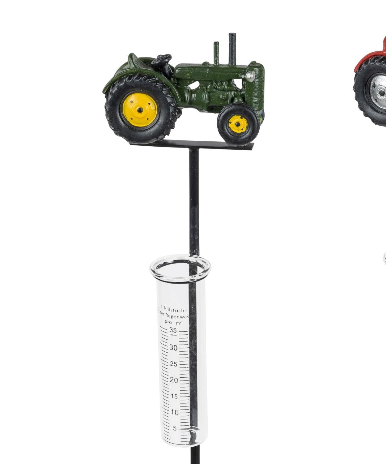 formano Gartenstecker Sommerzeit mit Glas, Grün, Traktor, H: 90cm