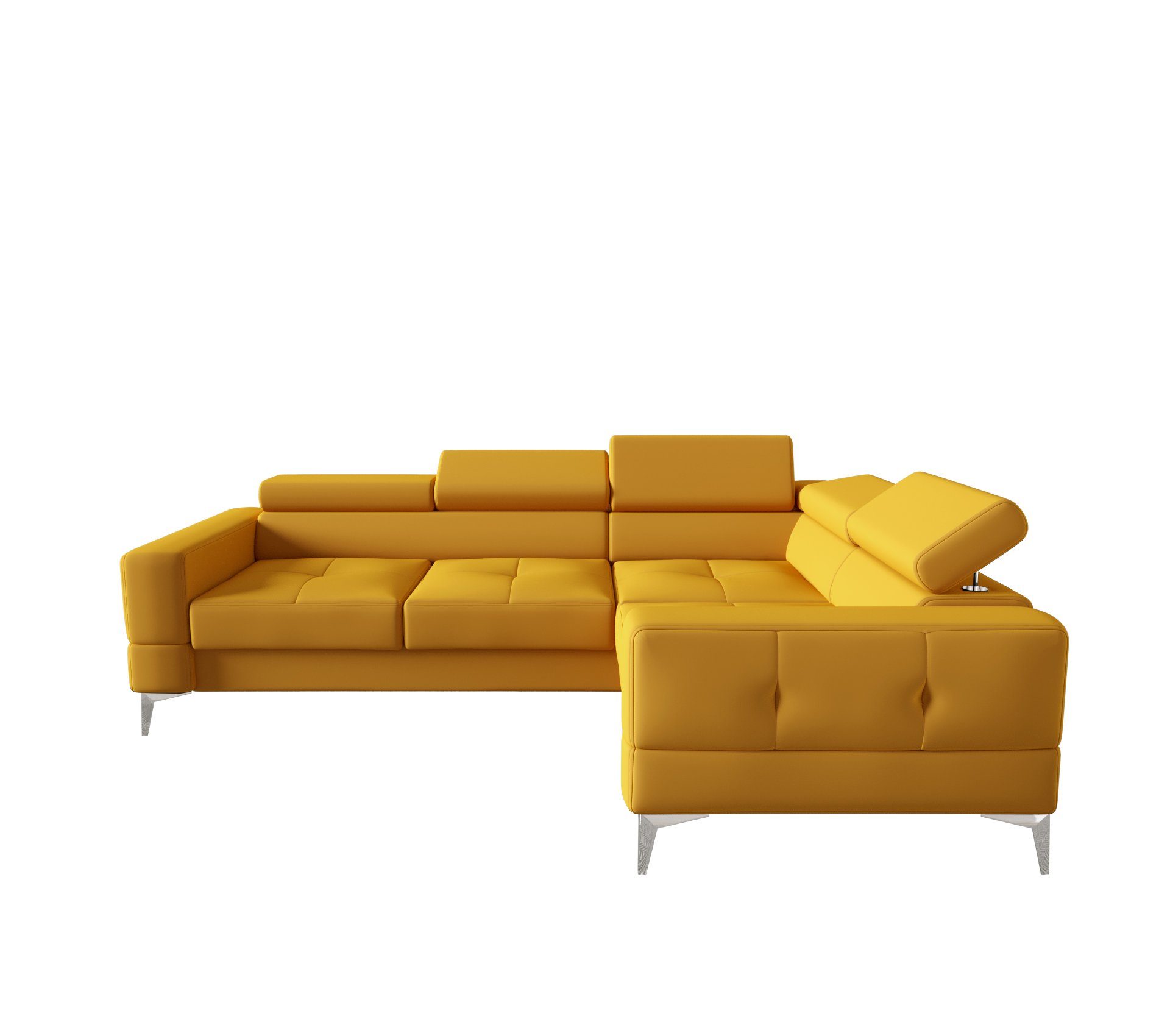 JVmoebel Ecksofa Multifunktion Sofa Couch Eckpolsterung Wohnzimmer L-Form, Made in Europe Gelb