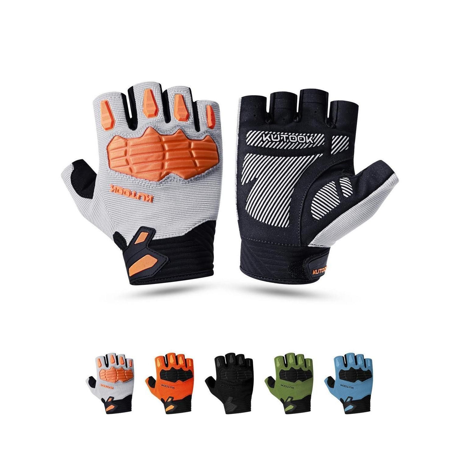 LuxusKollektion Fahrradhandschuhe MTB Fahrrad Handschuhe Herren Damen Sommer L (1-St)