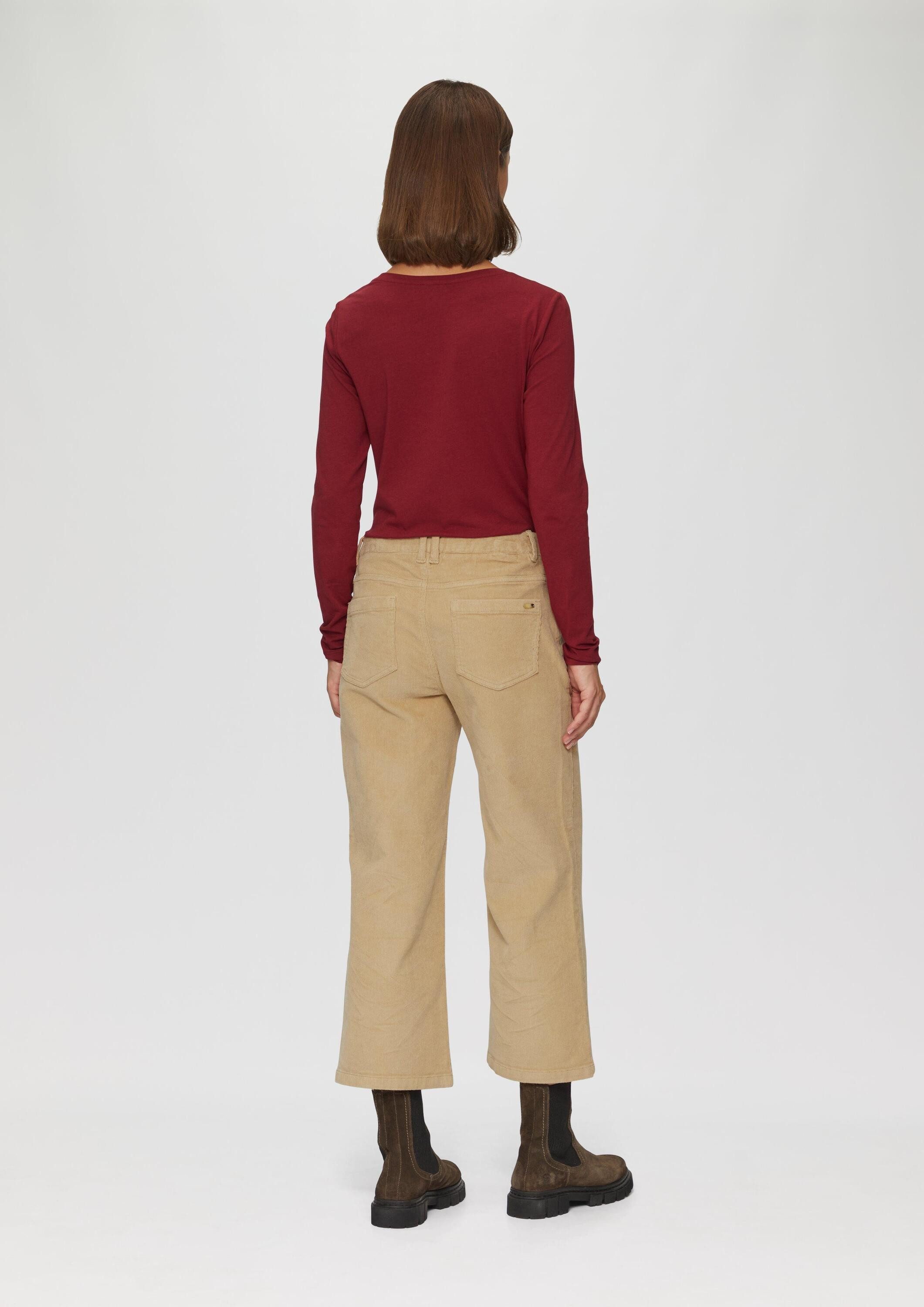 s.Oliver Culotte Hose Elastische Culotte aus Cord