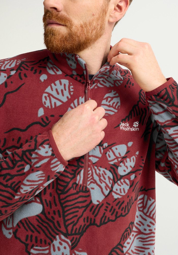 Jack Wolfskin Stehkragenpullover PAW ERA 100 PRINT HZ M – Bild 5 von 5