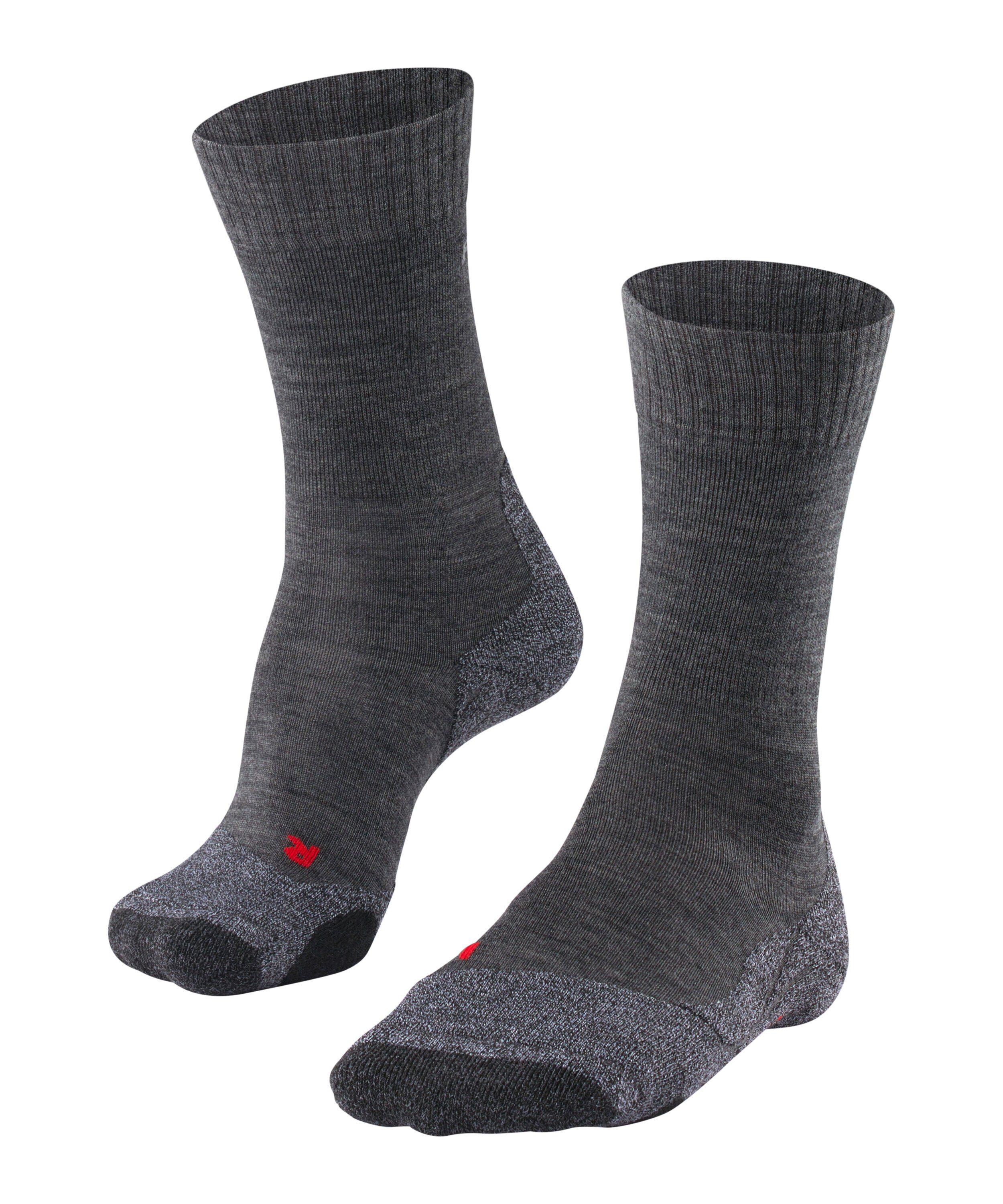 FALKE Wandersocken TK2 Explore (1-Paar) Hoher Komfort im Mittelgebirge asphalt mel. (3180)