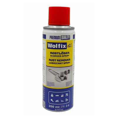 Wolfix Reinigungselement »Wolfix Rostlöser Schmier Spray 200 ml Rostenferner«, Set, 1-tlg., Rostlöser, Kontaktspray I Rostfrei l Schmiermittel l Premium Quality