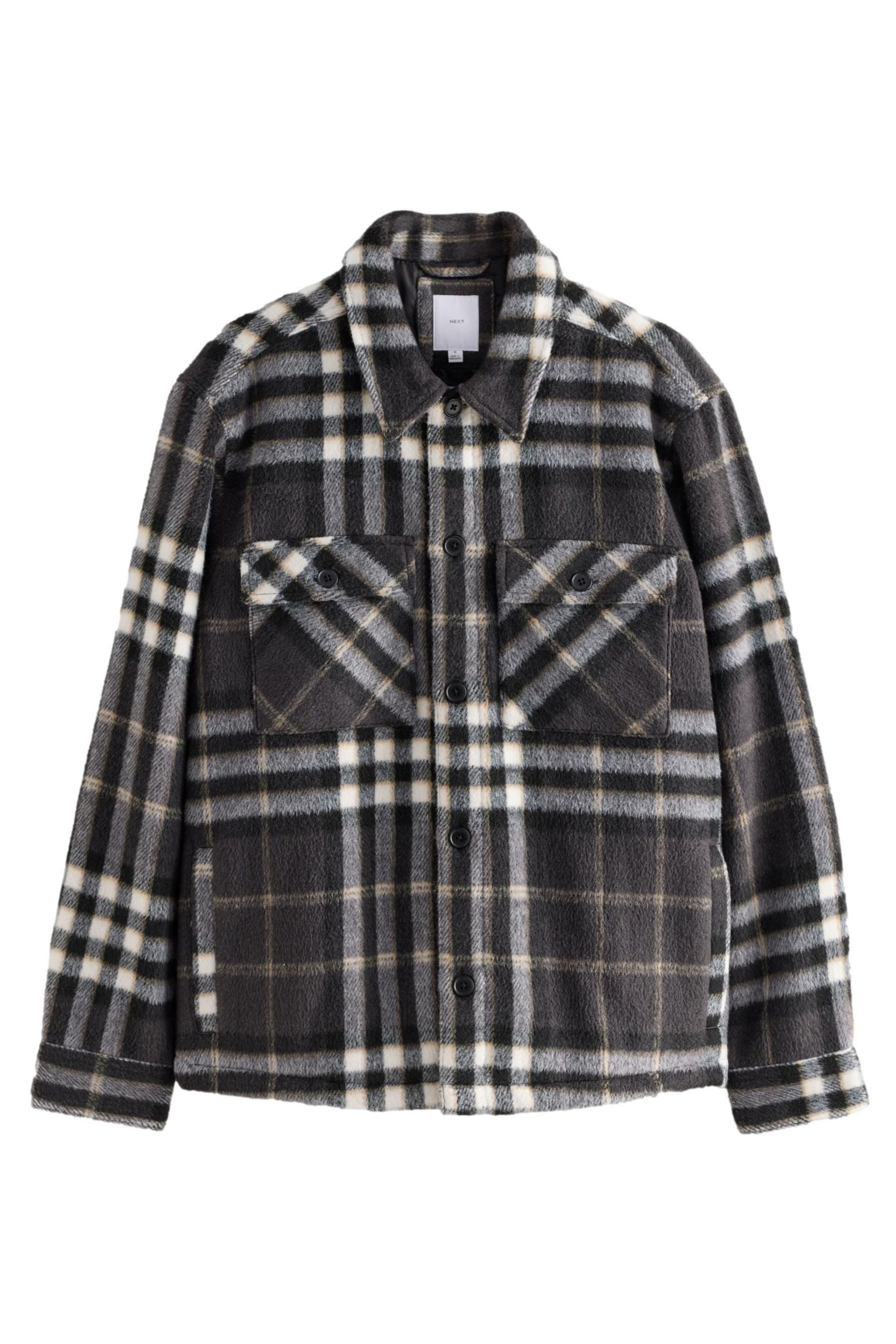 Blusenjacke Gesteppte Hemdjacke mit Karo-Muster