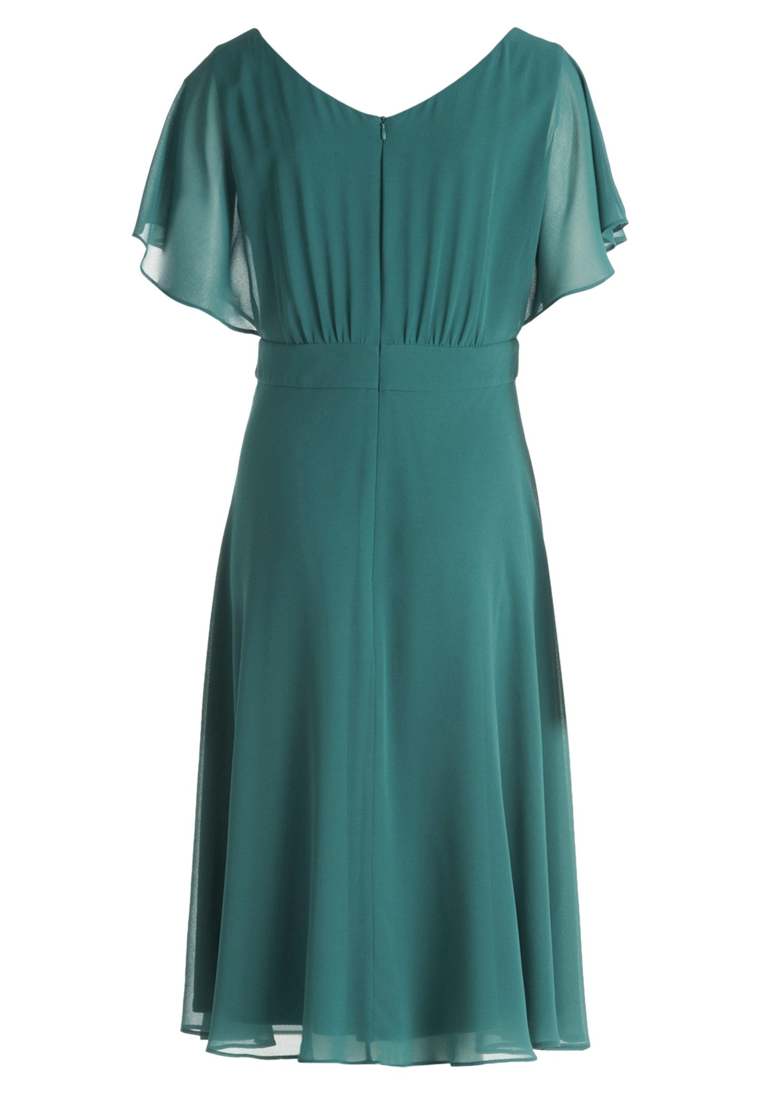 Vera Mont Cocktailkleid Damen kurzarm Raffung