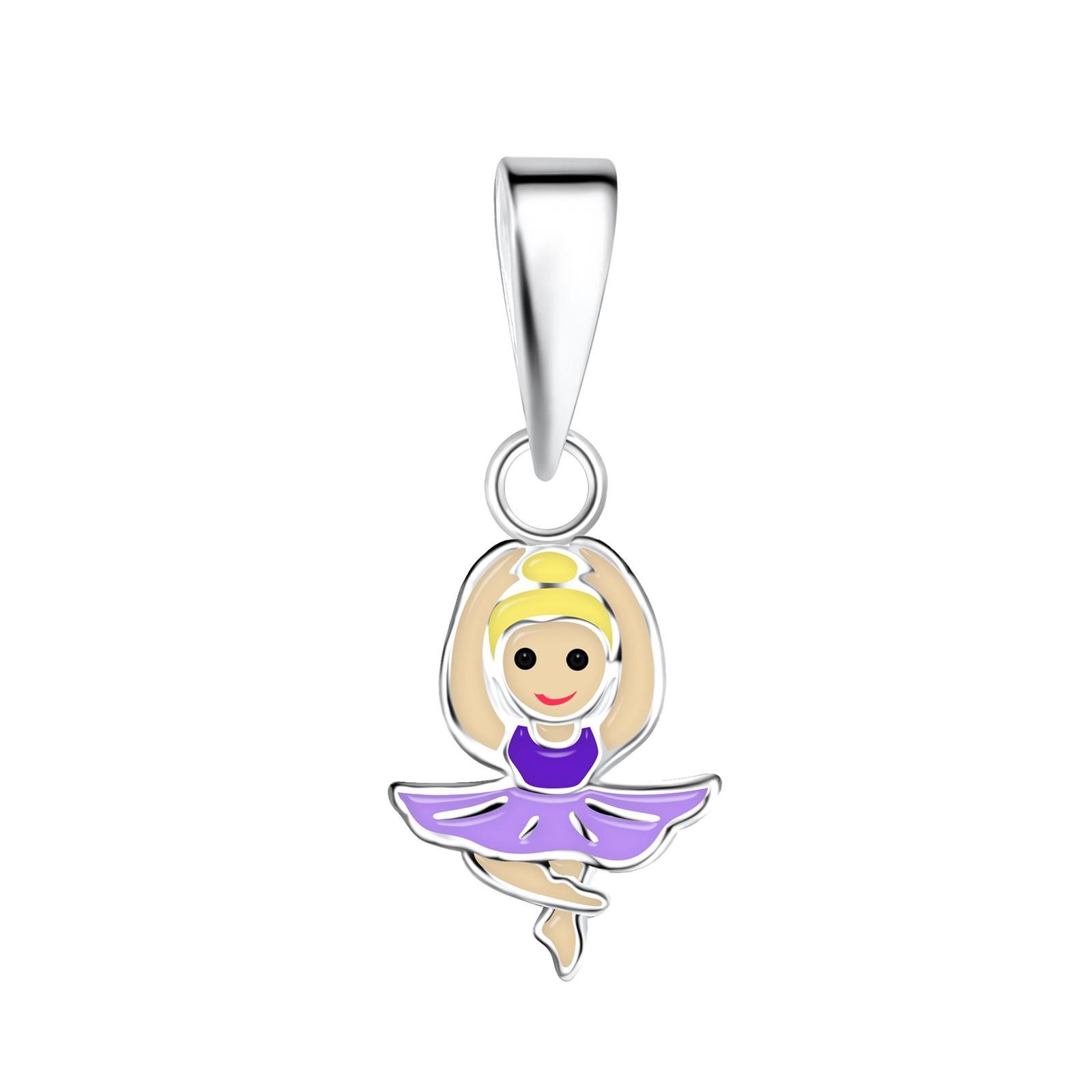 Monkimau Kettenanhänger Ballerina Kinder Kettenanhänger 925 Silber, Hypoallergen