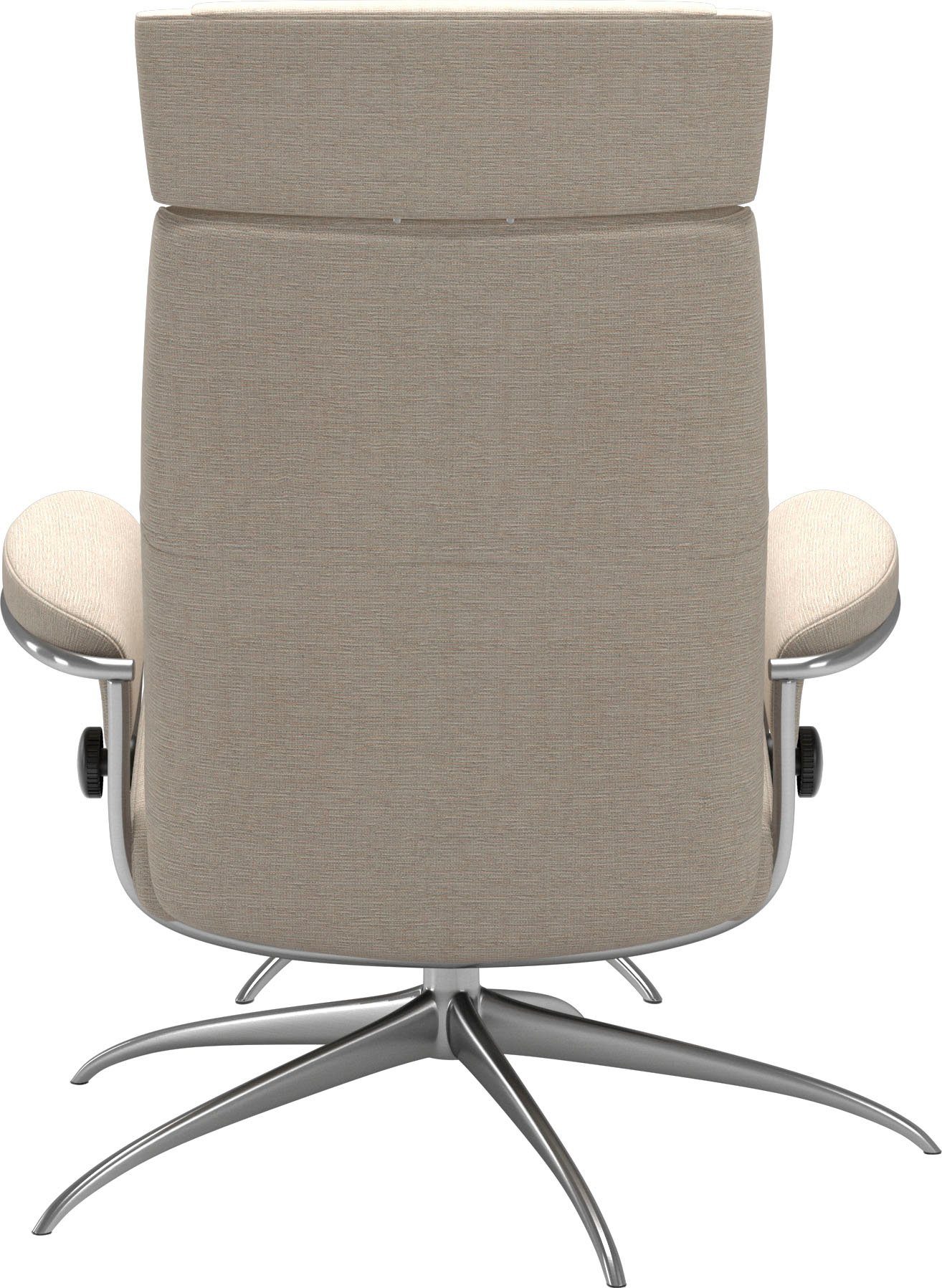 Star Kopfstütze, Paris mit mit Chrom Hocker), Hocker, mit Stressless® Low Base, Back Relaxsessel Relaxsessel Gestell (Set, mit