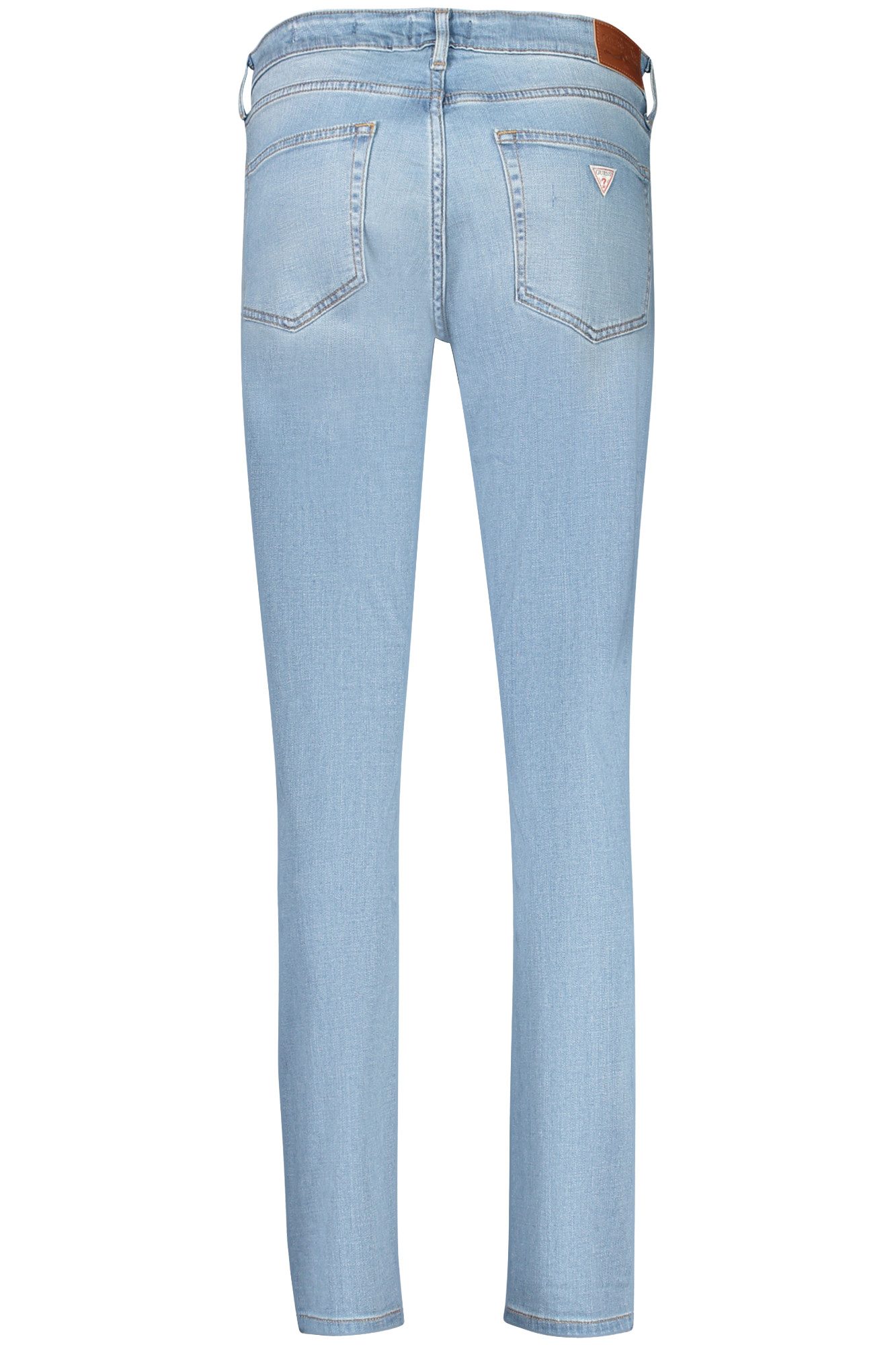 GUESS JEANS 5-Pocket-Jeans Damen Skinny Jeans Blau mit 5 Taschen und Logo - Moderner Look