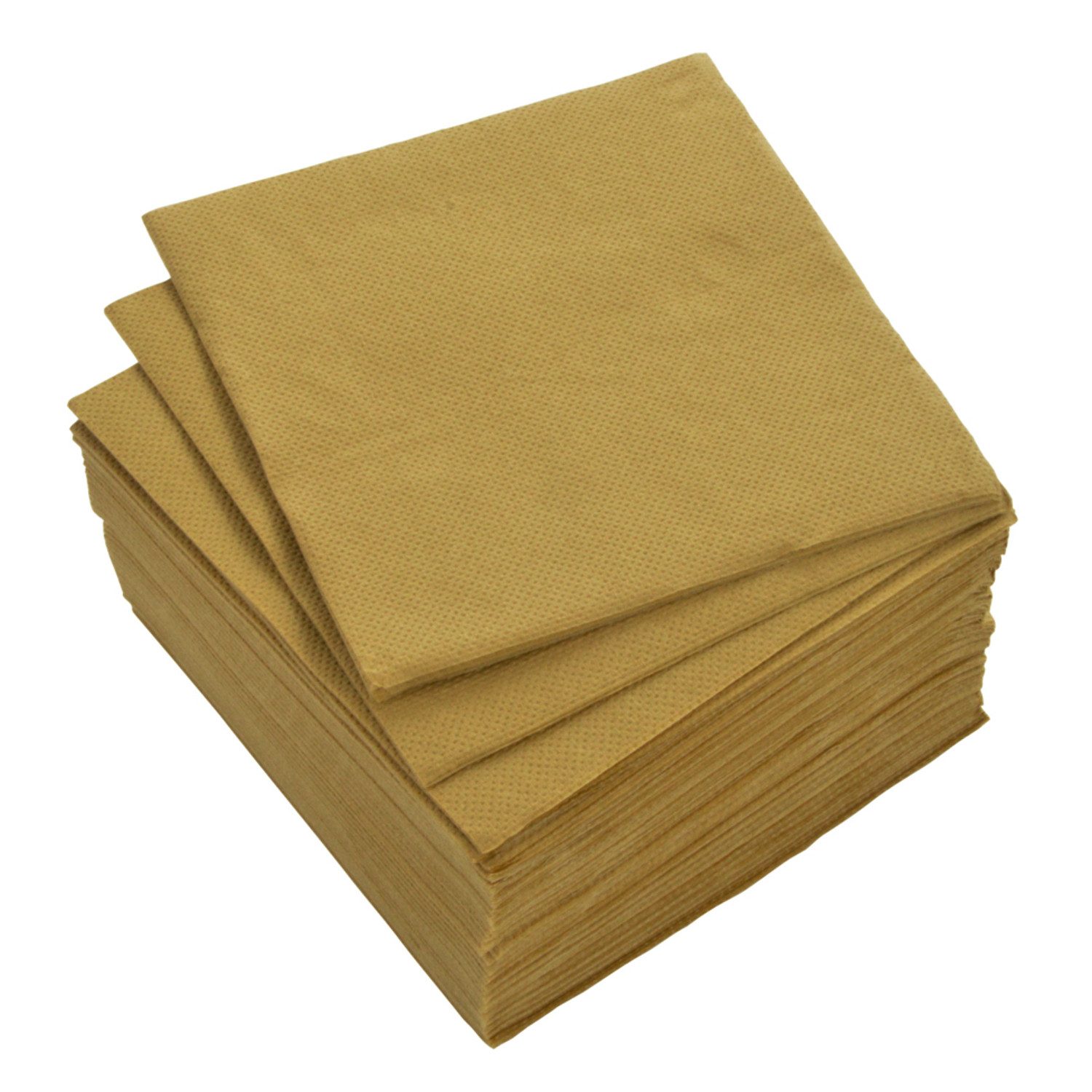 Macosa Home Papierserviette Cocktailservietten Khaki 25 cm Papier Serviette, (40 St., Einwegservietten modern Tischservietten elegant), Tischdeko Feier Geburtstag Hochzeit Taufe Dinner