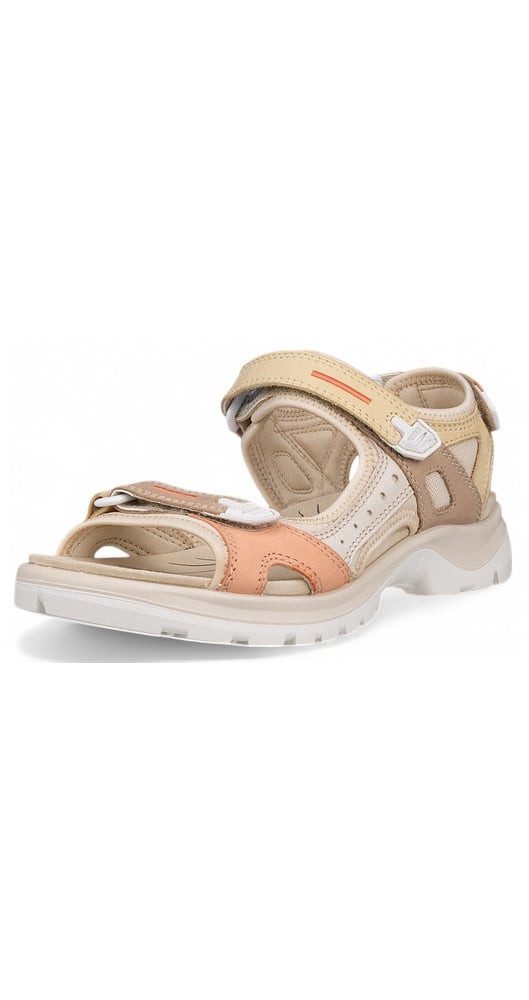 Ecco Yucatan Leder beige Damen Sandale