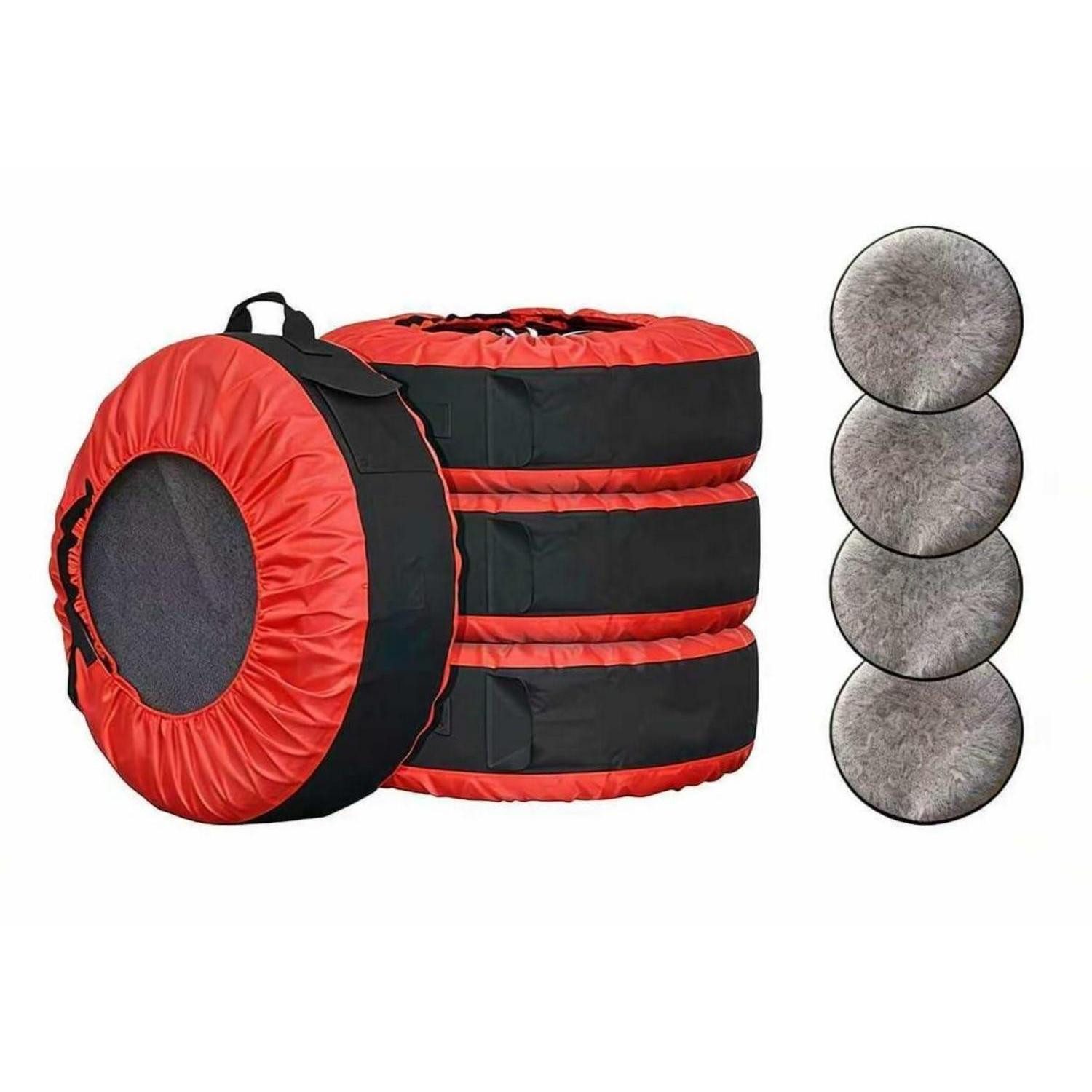 LuxusKollektion Reifentasche Reifentaschen 18-22 Zoll 4er Set wasserdicht 600D mit Felgenschutz