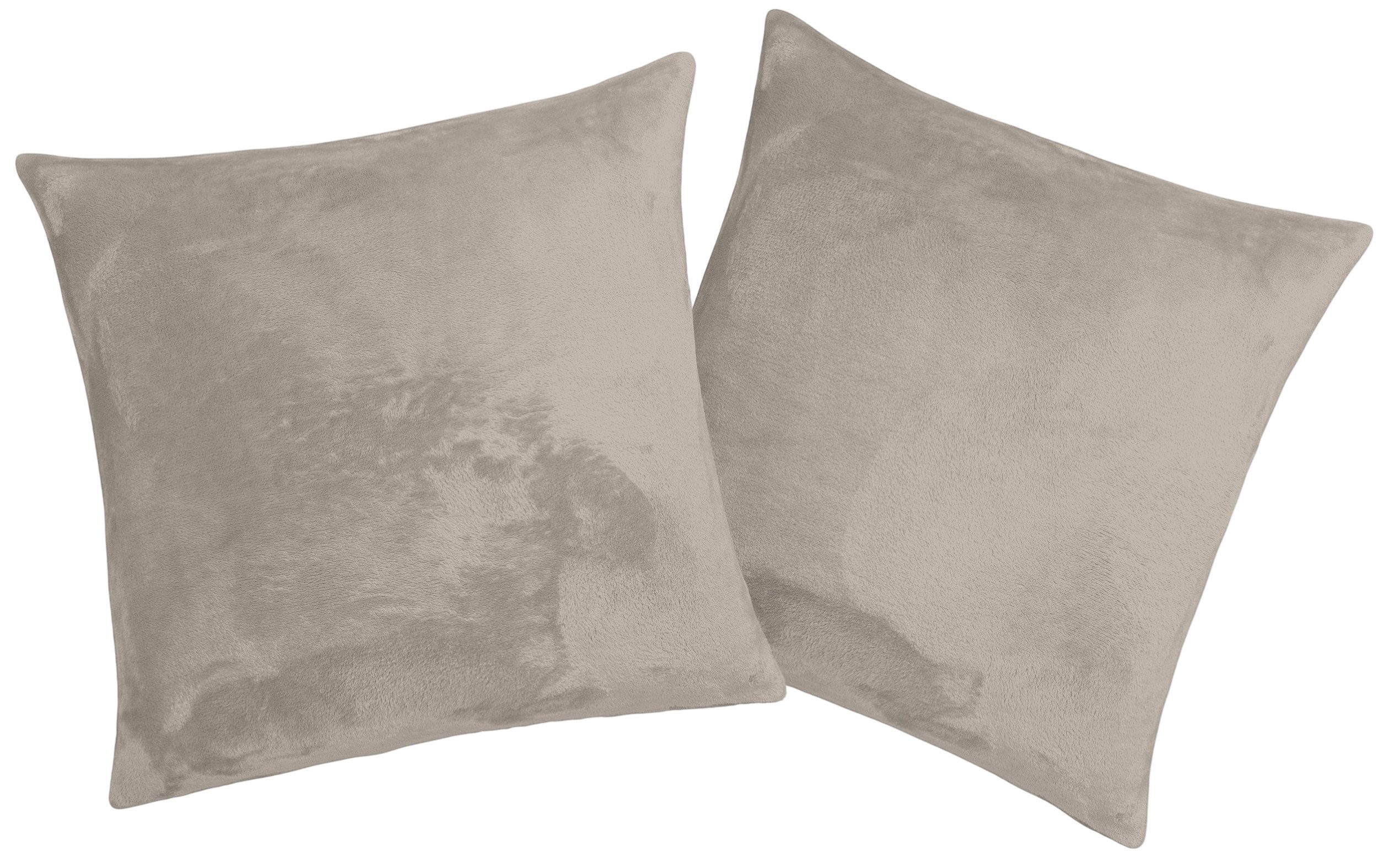 OTTO home Dekokissen Jil, aus super weichem Kuschelfleece, Kissenhüllen ohne Füllung, 2 Stück