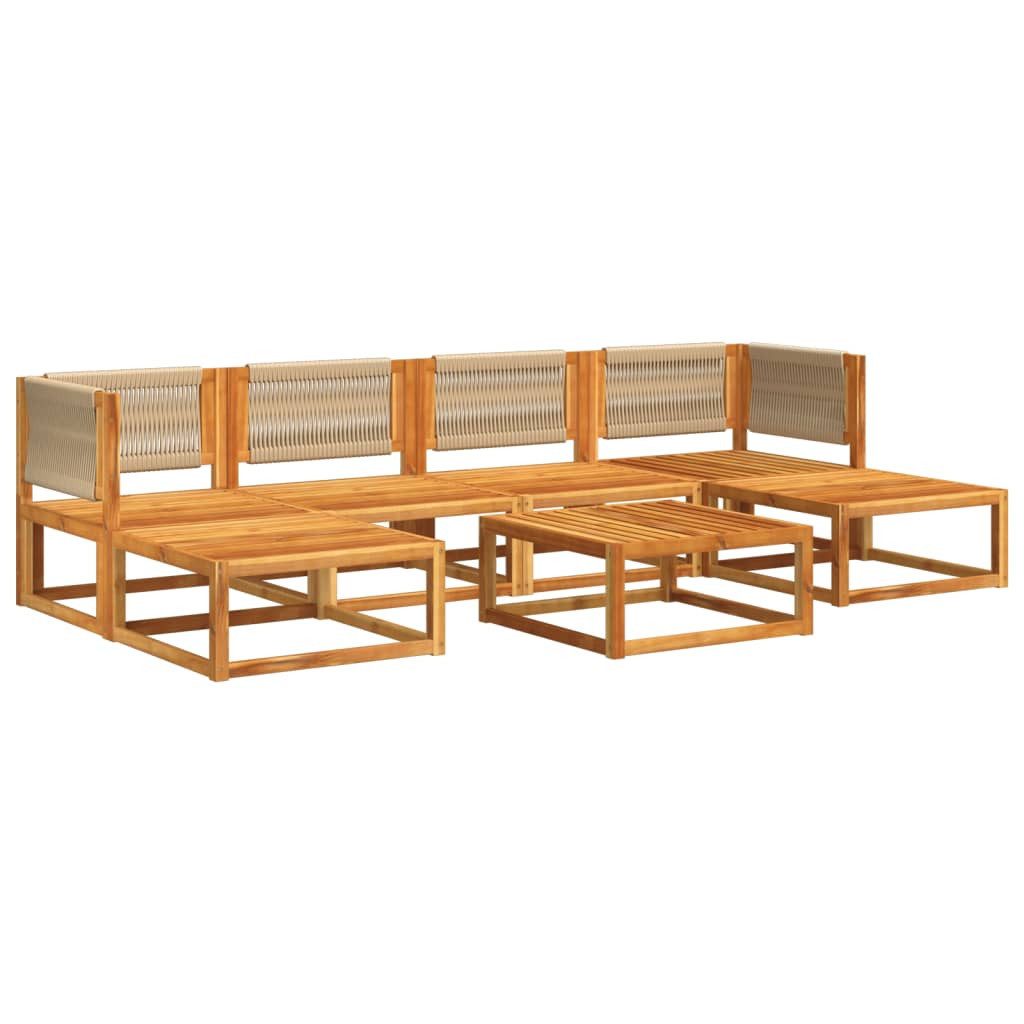 vidaXL Loungesofa 7-tlg. Garten-Sofagarnitur mit Kissen günstig online kaufen