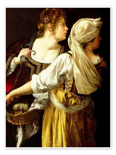 Posterlounge Poster Artemisia Gentileschi, Judith und ihre Diener I, Malerei
