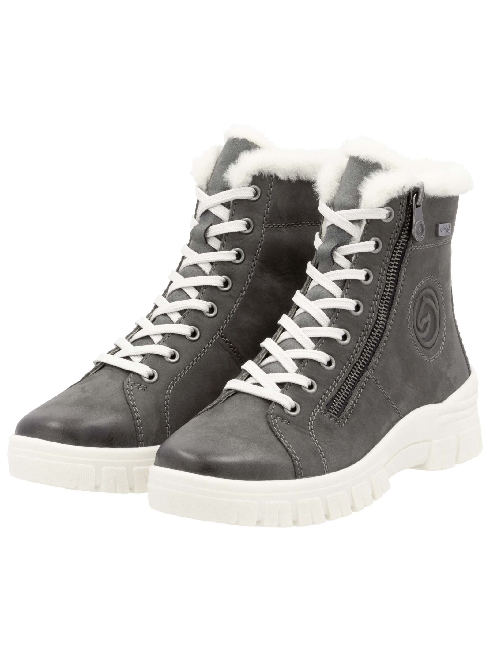 Remonte Remonte Stiefelette Veloursleder Schnürstiefelette