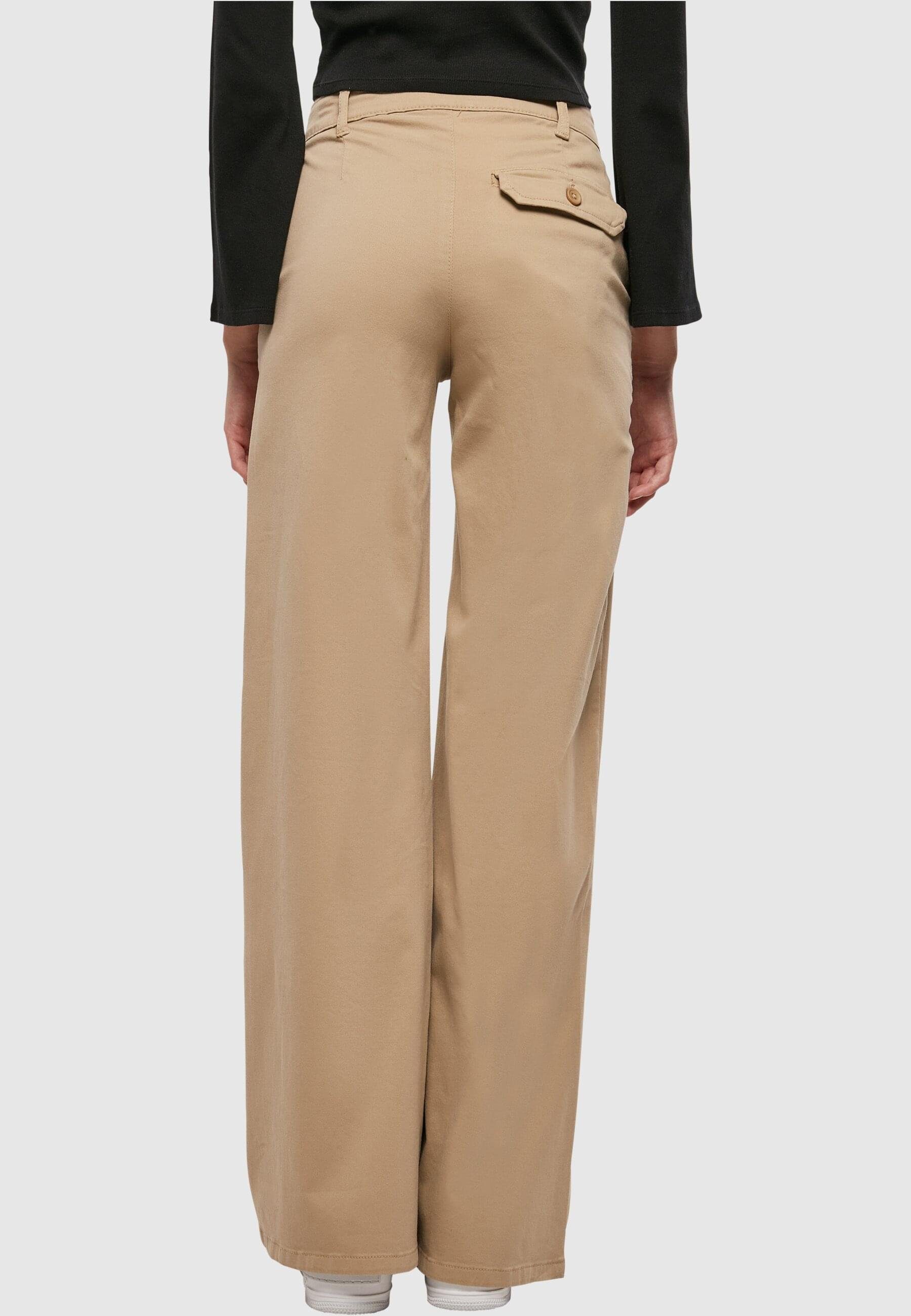 Damen Ladies Pants unionbeige CLASSICS Wide URBAN Waist Chinos Chino (1-tlg) High Leg