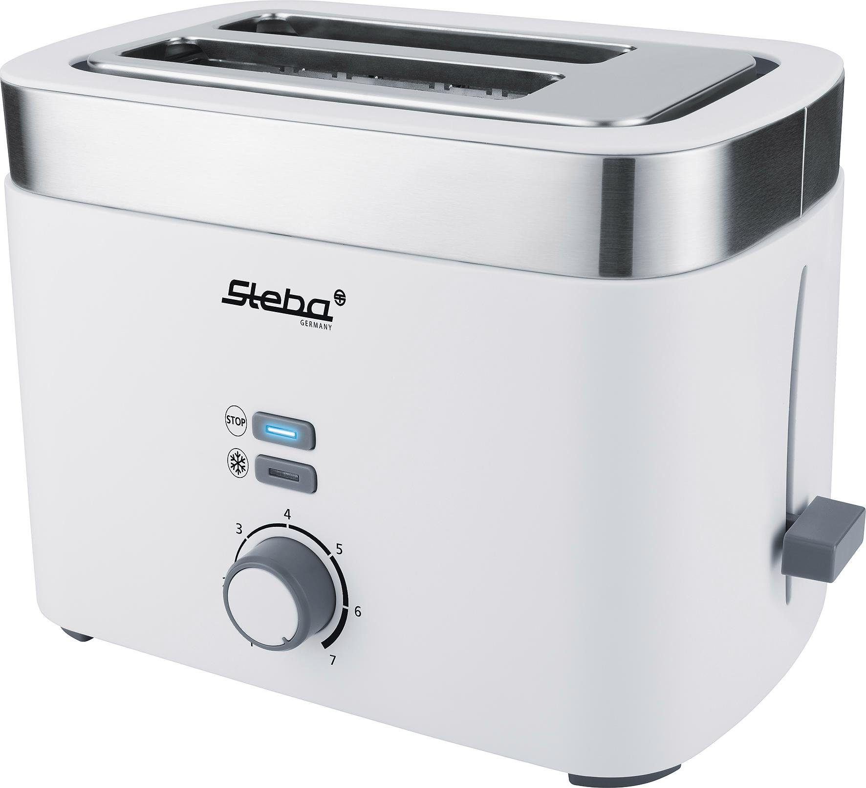 Steba Тостери TO 10 Bianco, 2 kurze Schlitze, 930 W