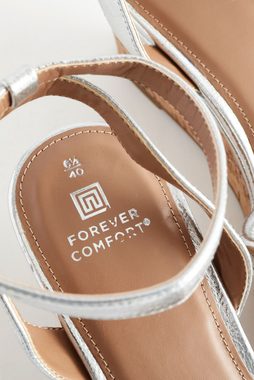 Next Forever Comfort® Wedges + Doppelriemen, extra weit Keilsandalette (1-tlg)