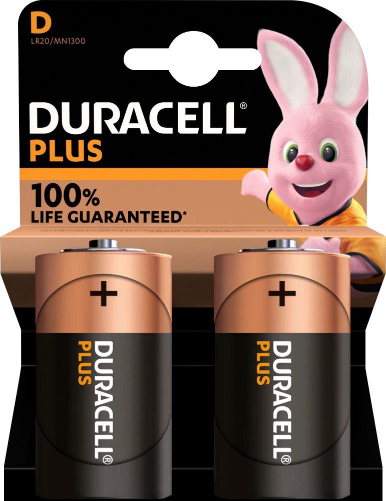 Pack Plus 2er LR20 Duracell St) (2 Batterie,