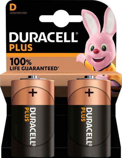 Duracell 2er Pack Plus Batterie, LR20 (2 St)