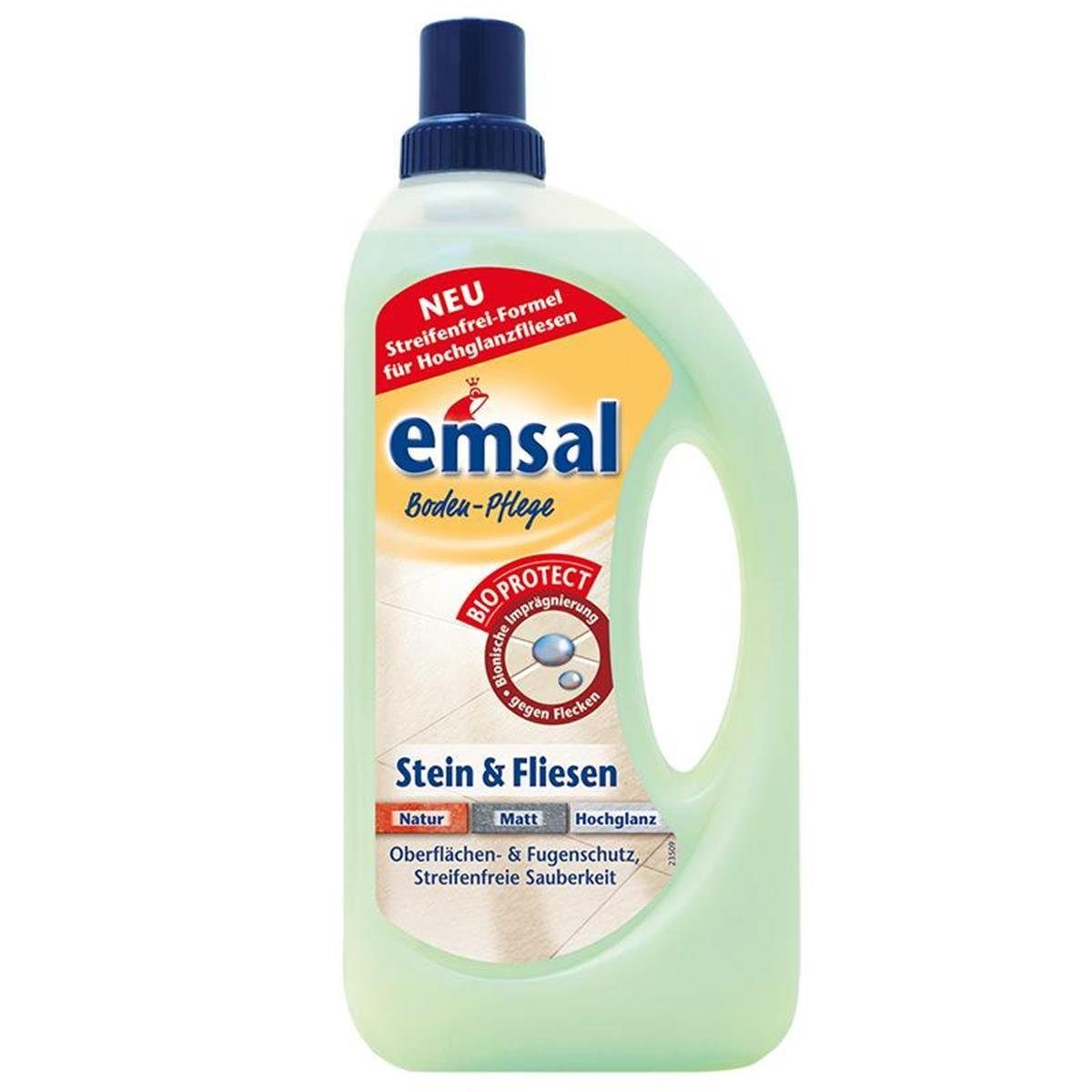 emsal emsal Boden-Pflege Stein & Fliesen 1 Liter mitBioprotect Oberflächen & Fussbodenreiniger