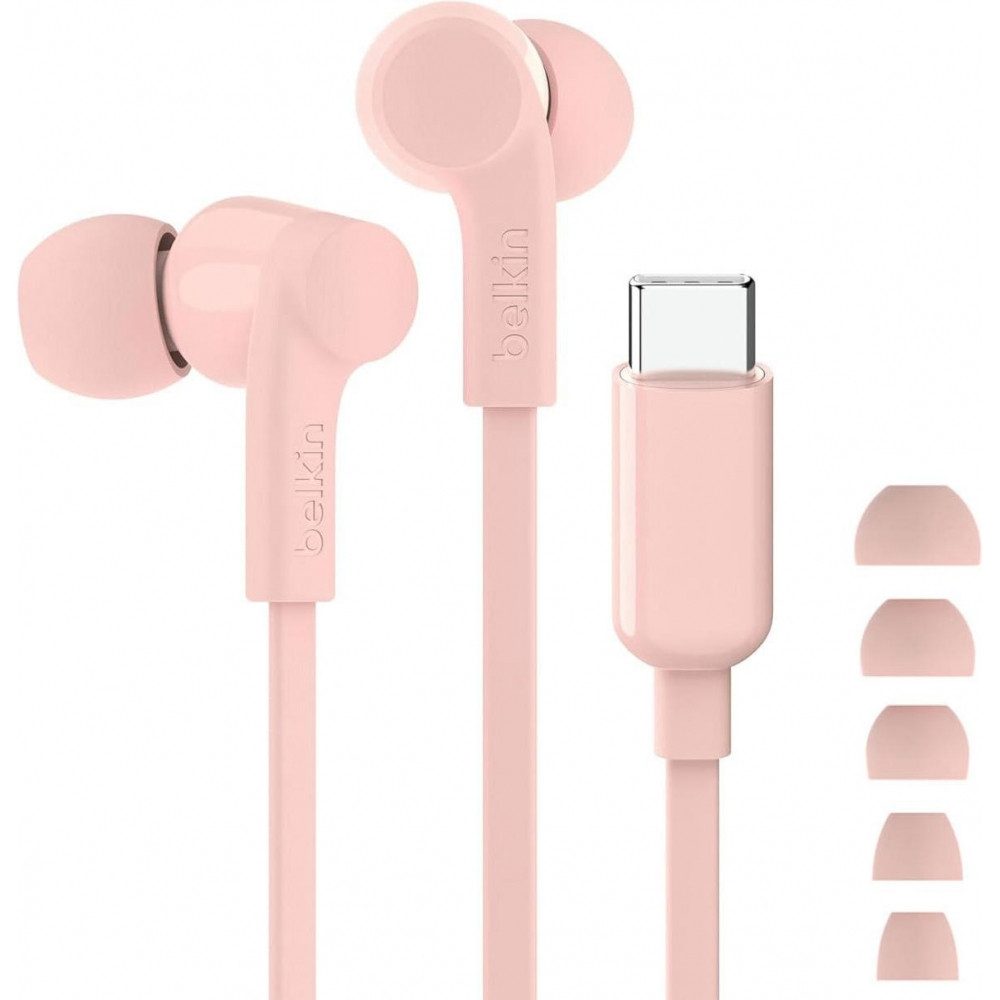 Belkin G3H0002hqPKV2 soundform usb-c in-ear-kopfhörer mit kabel pink In-Ear-Kopfhörer