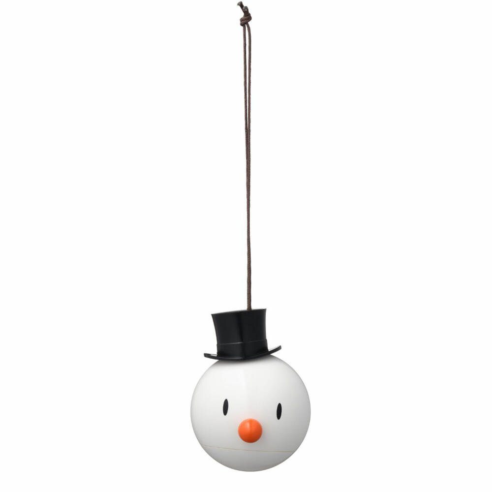 HOPTIMIST Dekohänger Snowman Ornament 2er Set Weiß (2 St)