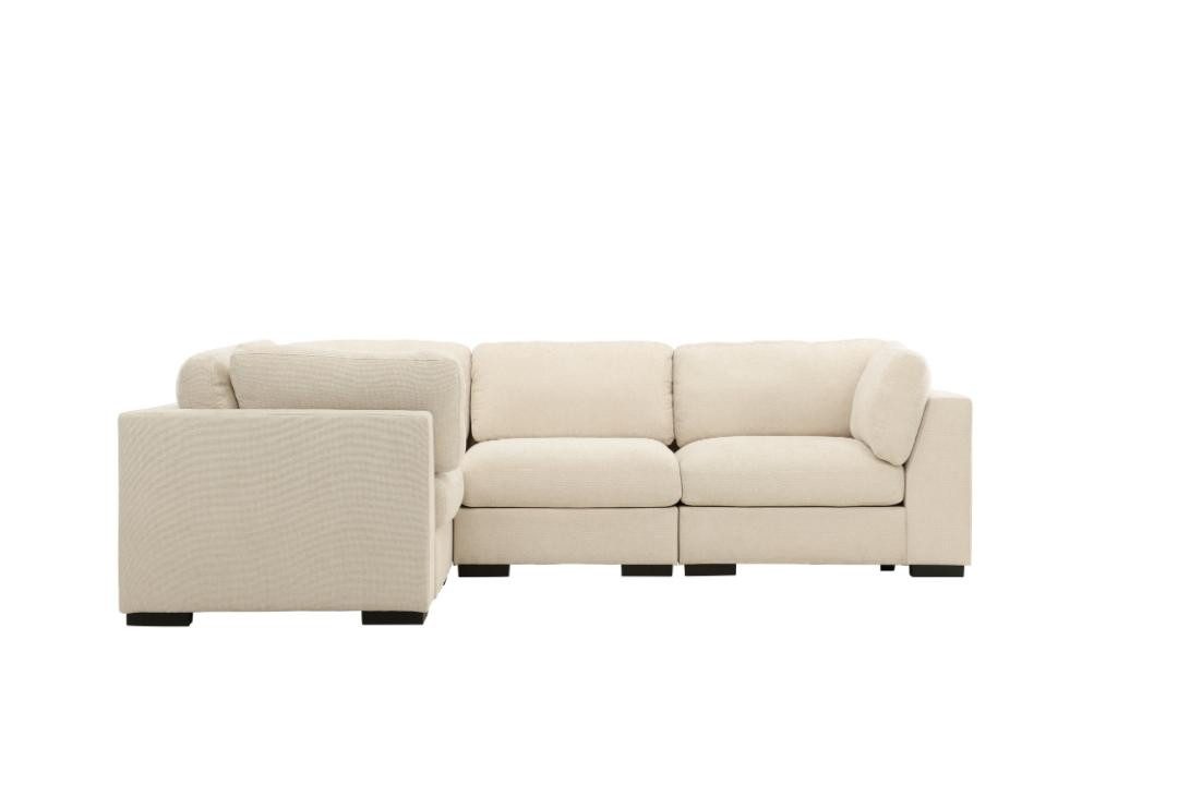 ebuy24 Sofa Salerno Ecksofa beige.