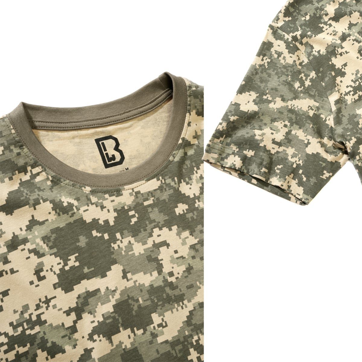 Herren Brandit T-Shirt T-Shirt Tacticalcamo Army Brandit