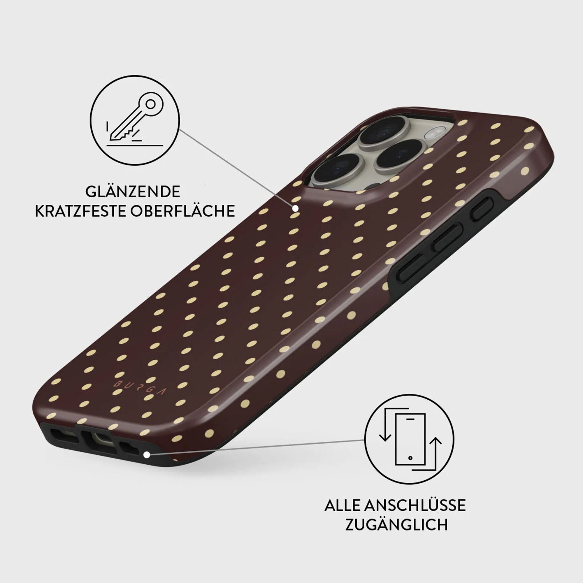 BURGA Backcover Burga Tough Back Cover MagSafe Apple iPhone 16 Pro - Sorry Busy
