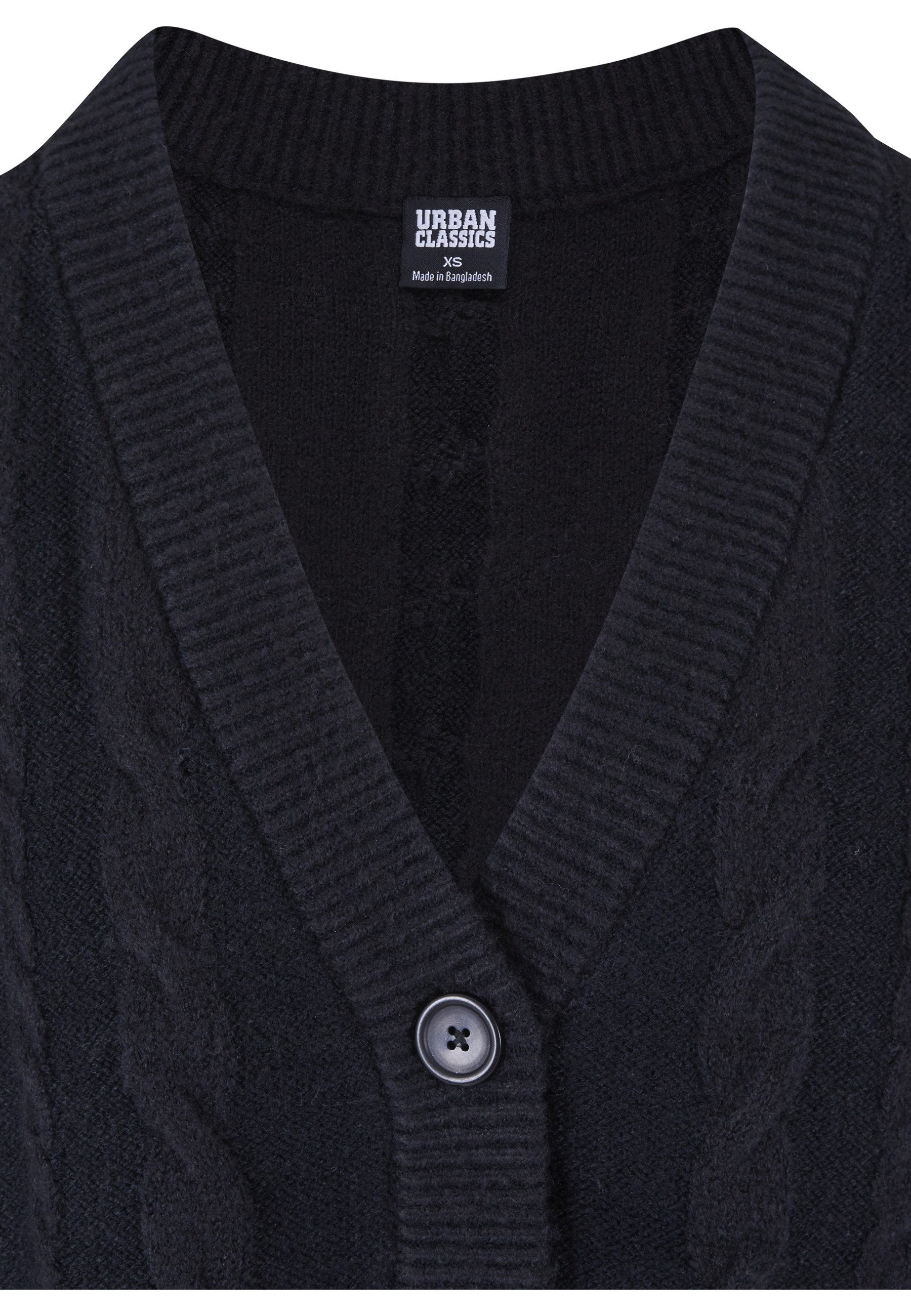 URBAN CLASSICS Strickjacke Urban Classics Damen Ladies Cabel Knit Cardigan (1-tlg)