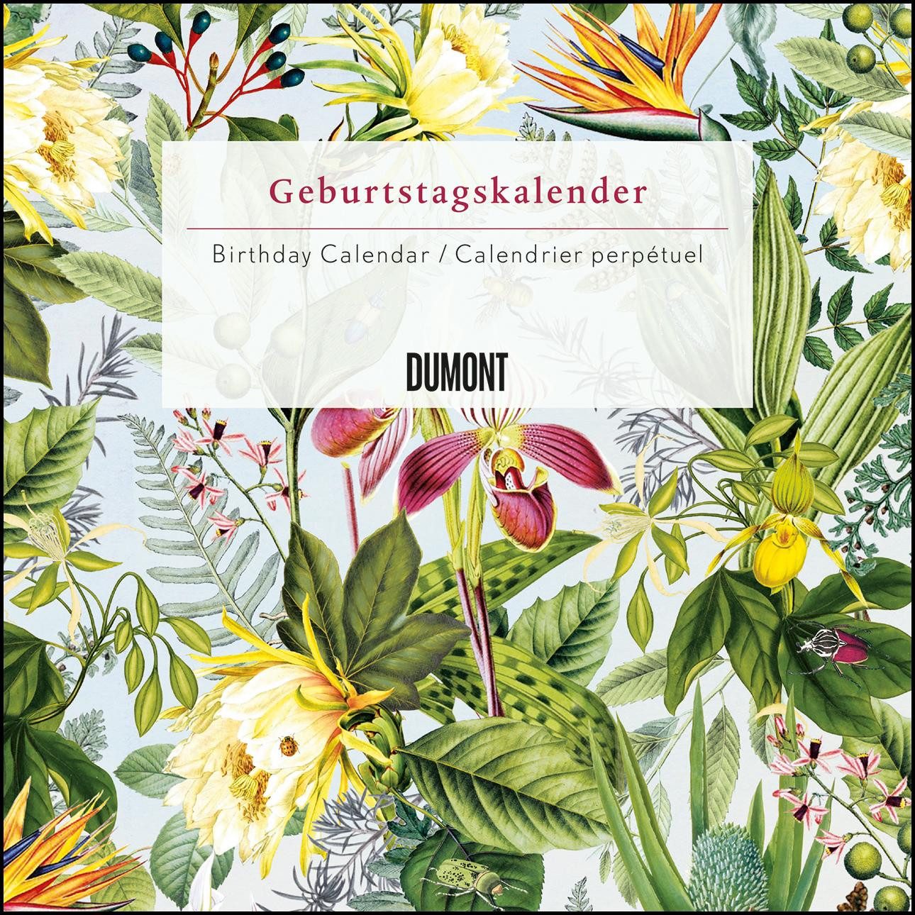 DUMONT Geburtstagskalender Immerwährender Geburtstagskalender floral – Archive by Portico Desi...