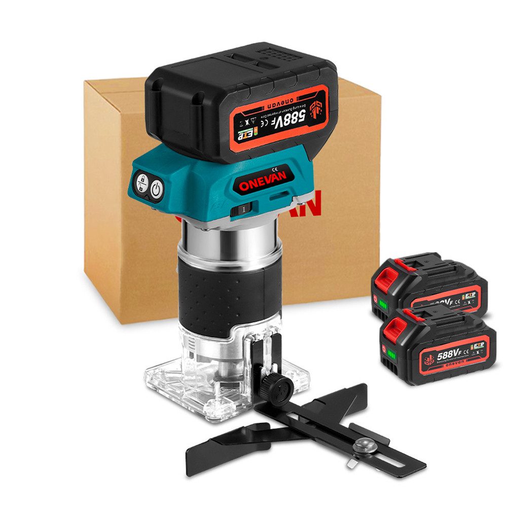ONEVAN Oberfräse Trimmer Einhandfräse Bürstenloser Kantenfräser 5 Geschwind günstig online kaufen