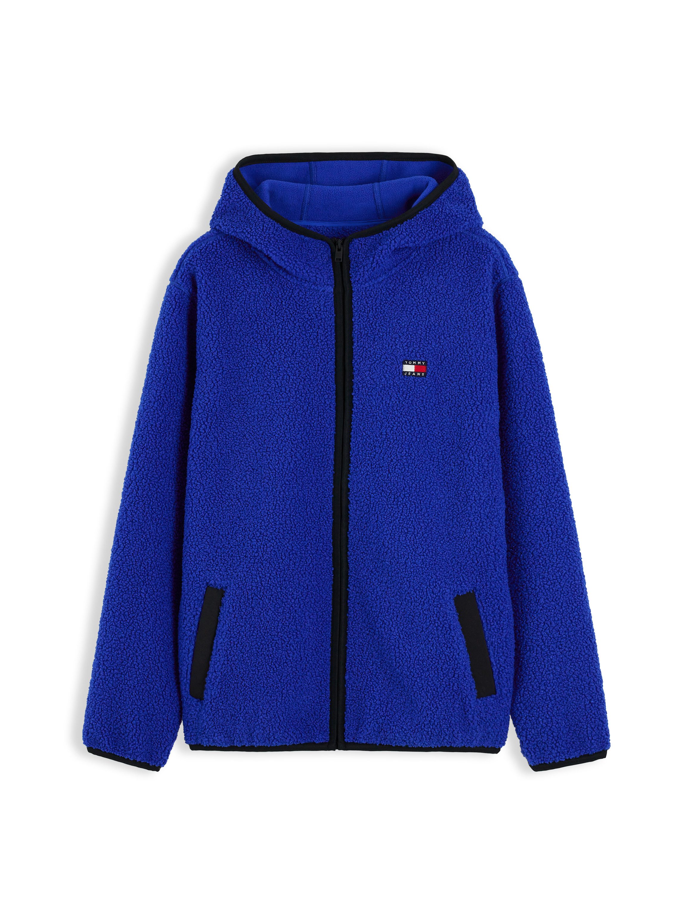 Tommy Jeans Plüschjacke TJM REG BADGE TEDDY ZIP TRU EXT Freizeitjacke, Übergangsjacke, Teddyjacke mit Logopatch – Bild 5 von 5