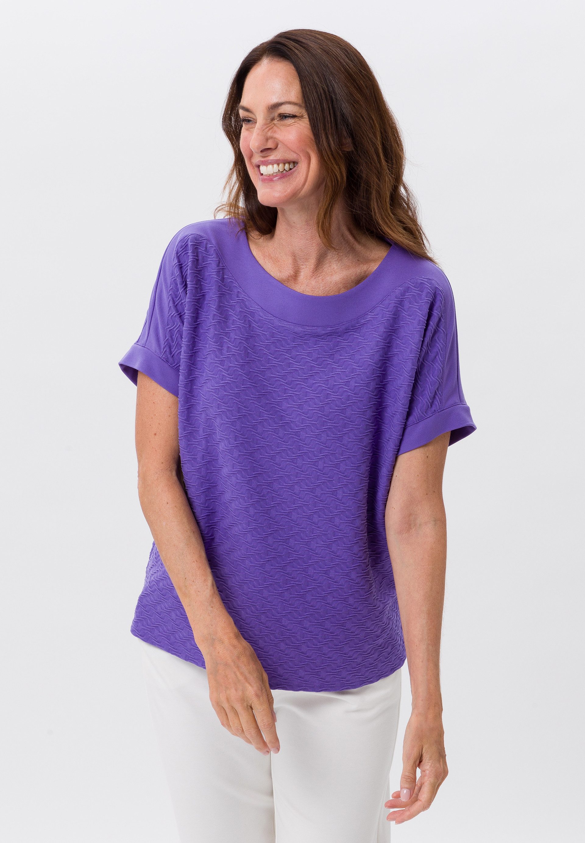 FRANK WALDER Kurzarmshirt in modischer Aufmachung günstig online kaufen