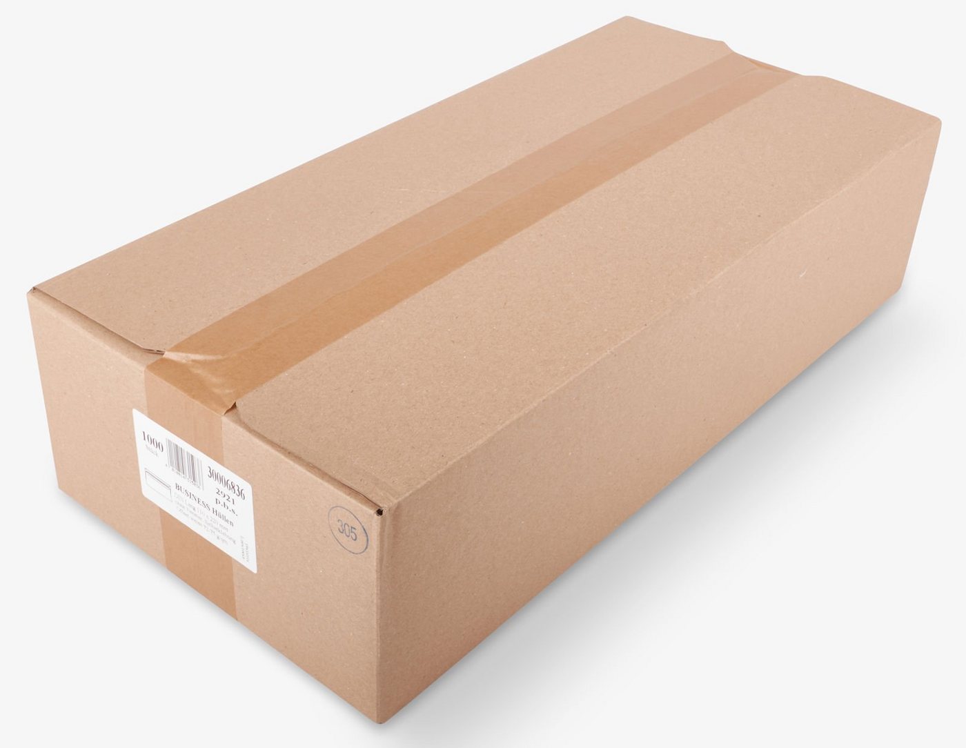 Thumbnail - KK Verpackungen Briefumschlag, Umschlag Kuverts DIN lang 110 x 220 mm Selbstklebung ohne Fenster Weiß