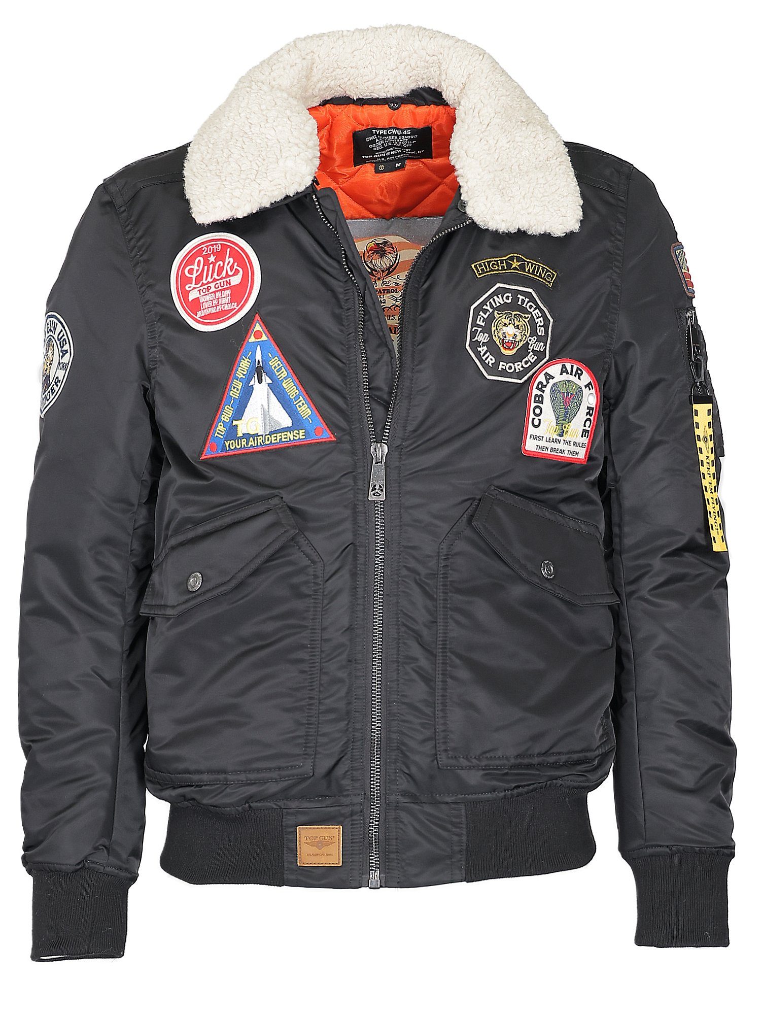 TG23003 TOP GUN Bomberjacke black