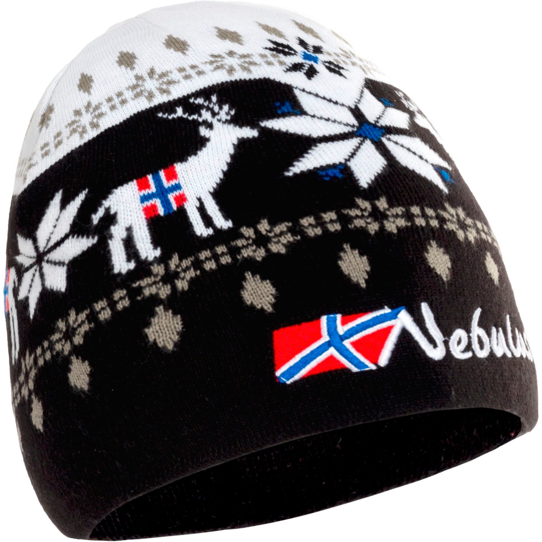 Nebulus Mütze & Schal INFINITY, P6121 - Unisex, schwarz-weiß, onesize